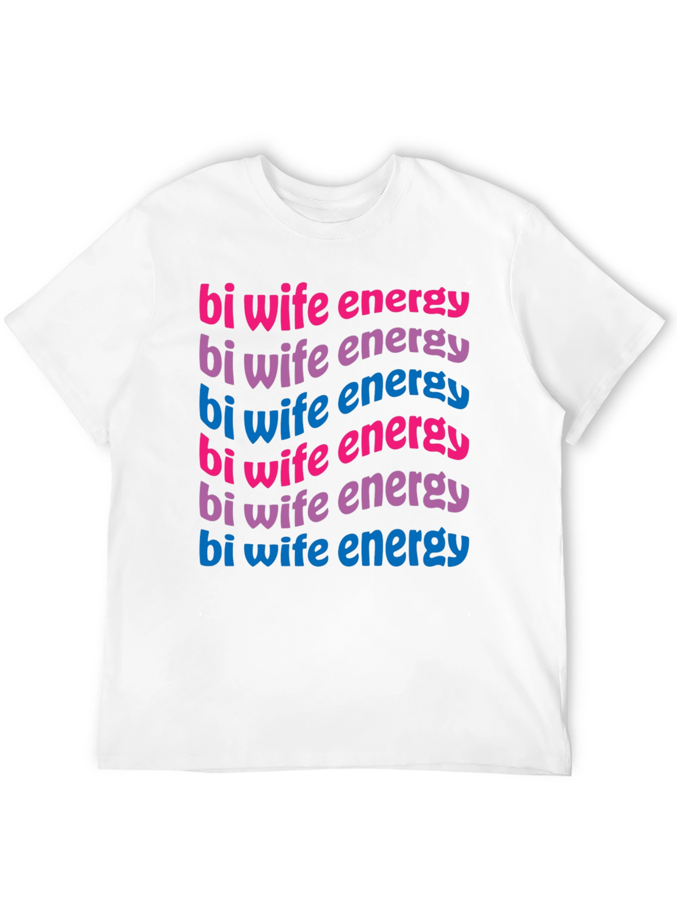 Bi Wife Energy T-Shirt - Black Graphic Tee