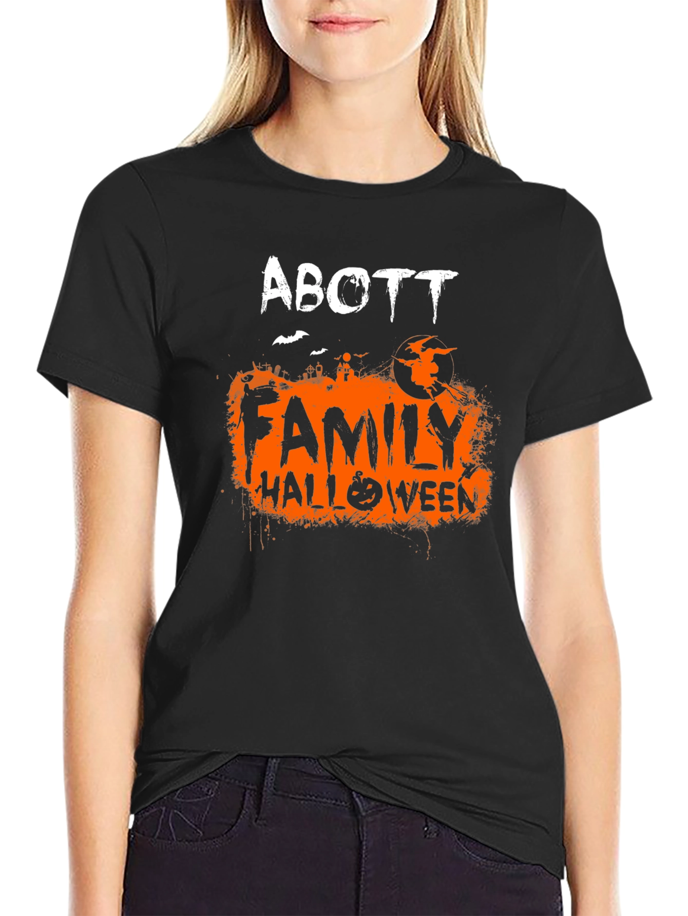 Abbott Family Halloween T-Shirt - Spooky Season Apparel