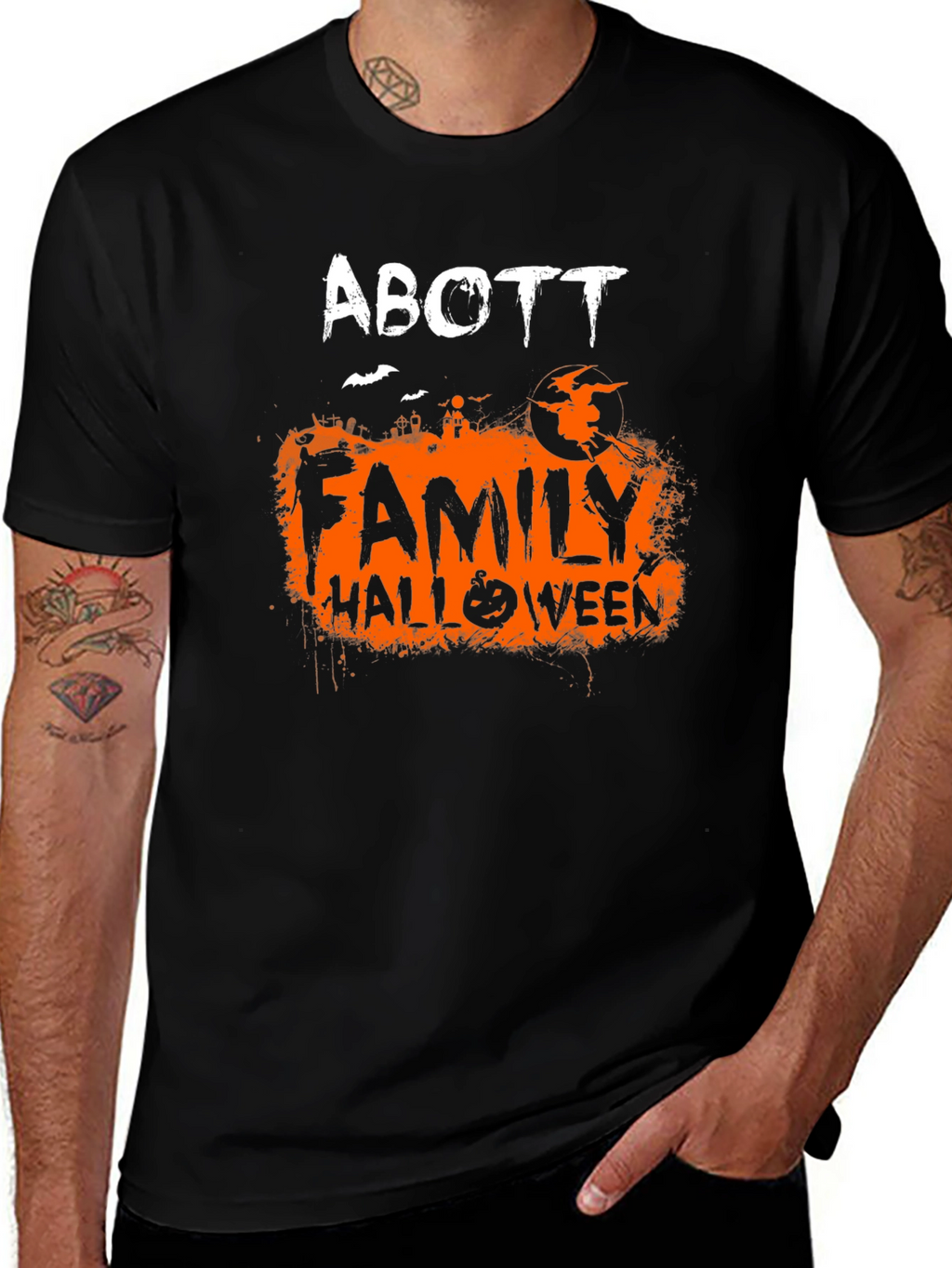 Abbott Family Halloween T-Shirt - Spooky Season Apparel