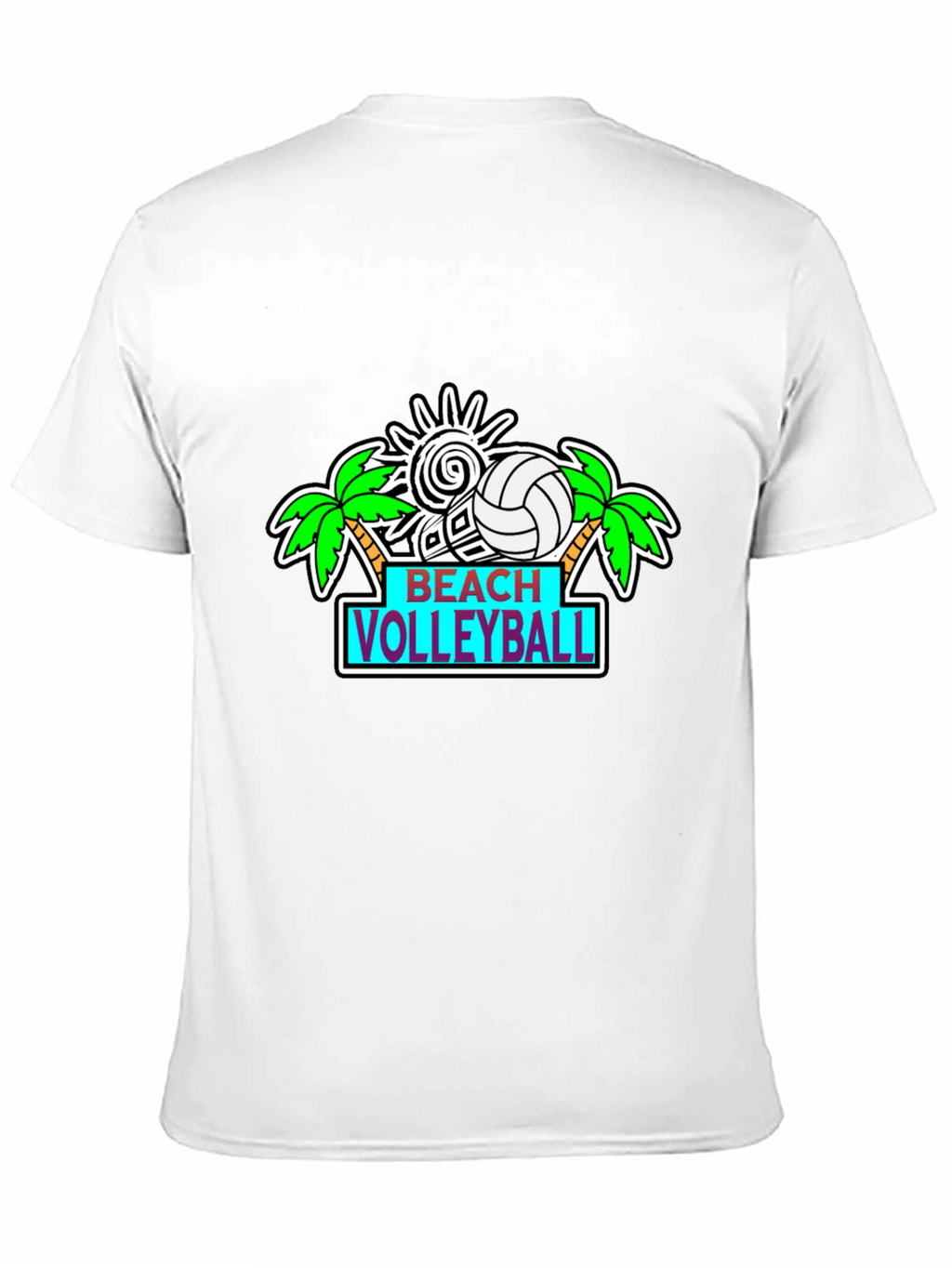 Beach Volleyball Graphic T-Shirt