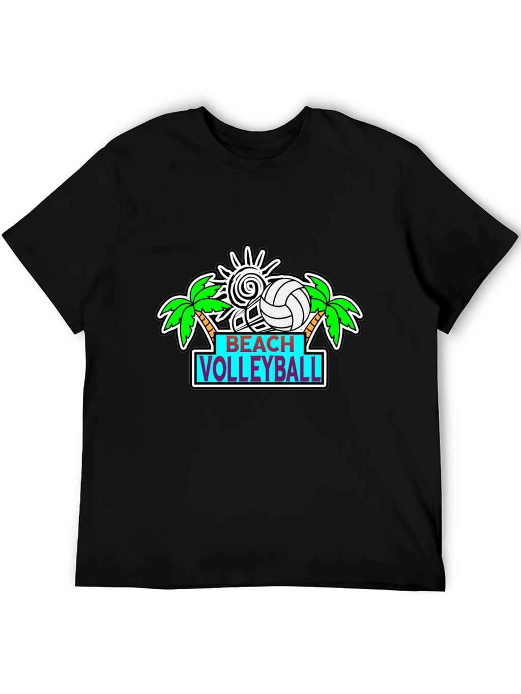 Beach Volleyball Graphic T-Shirt