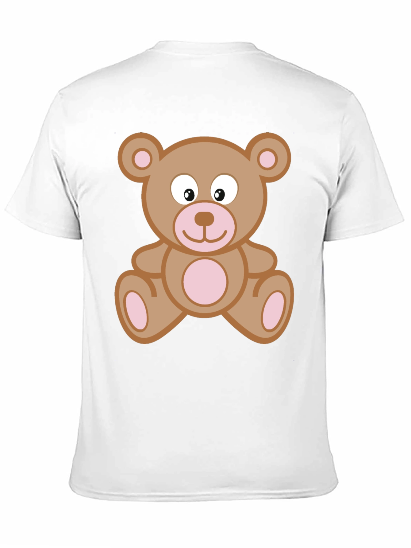 Cute Teddy Bear Graphic T-Shirt - Black Cotton Tee