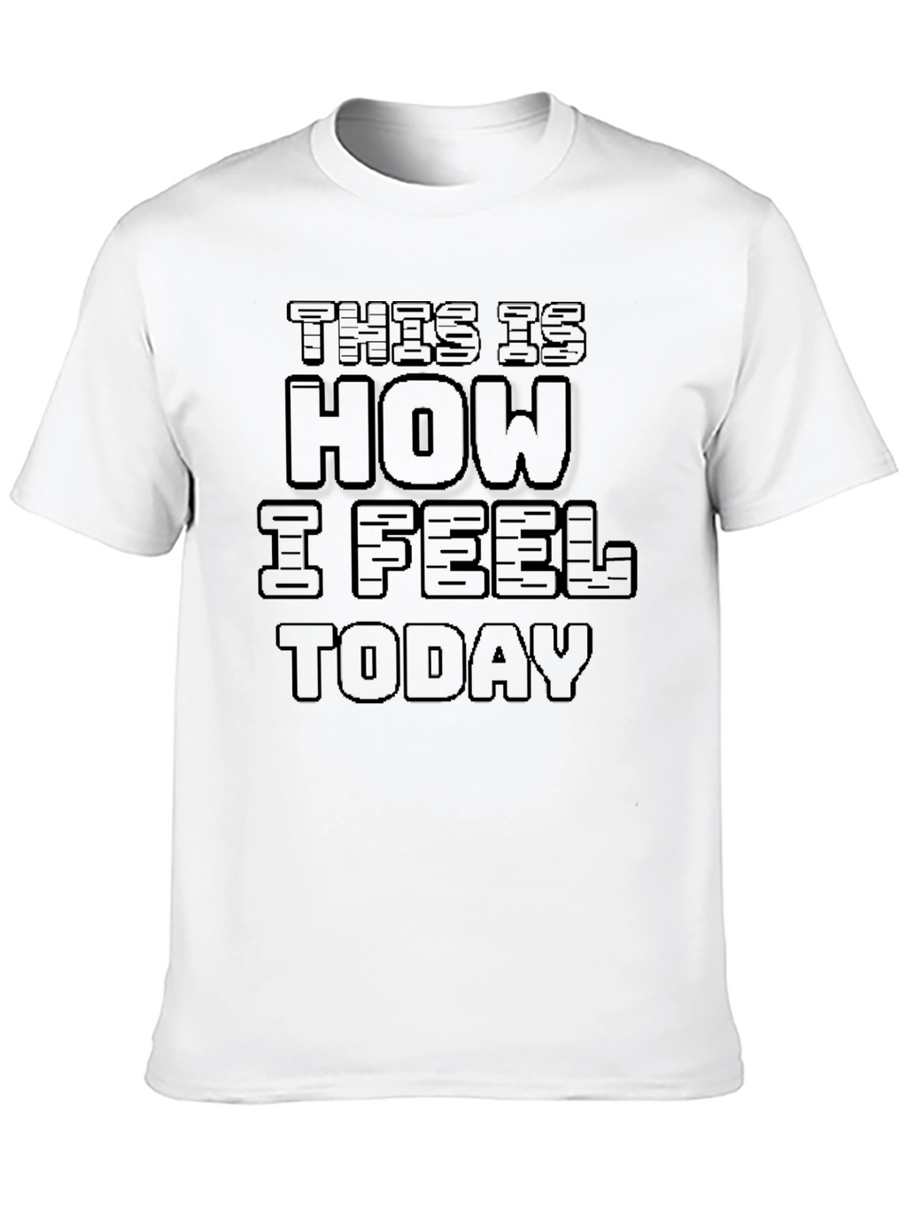 Mens This is How I Feel Today Black T-Shirt