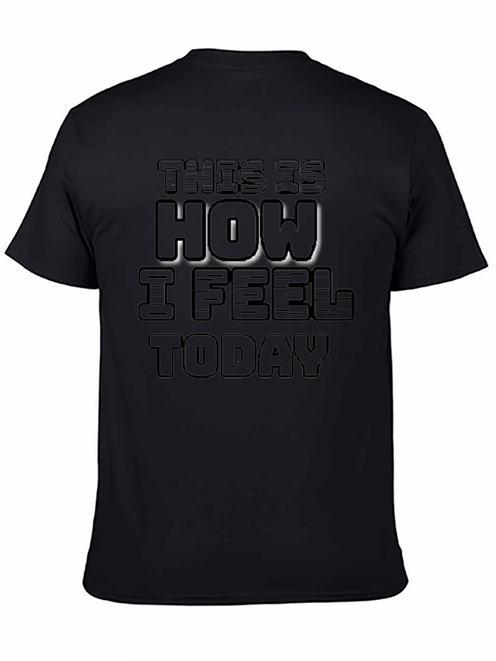 Mens This is How I Feel Today Black T-Shirt