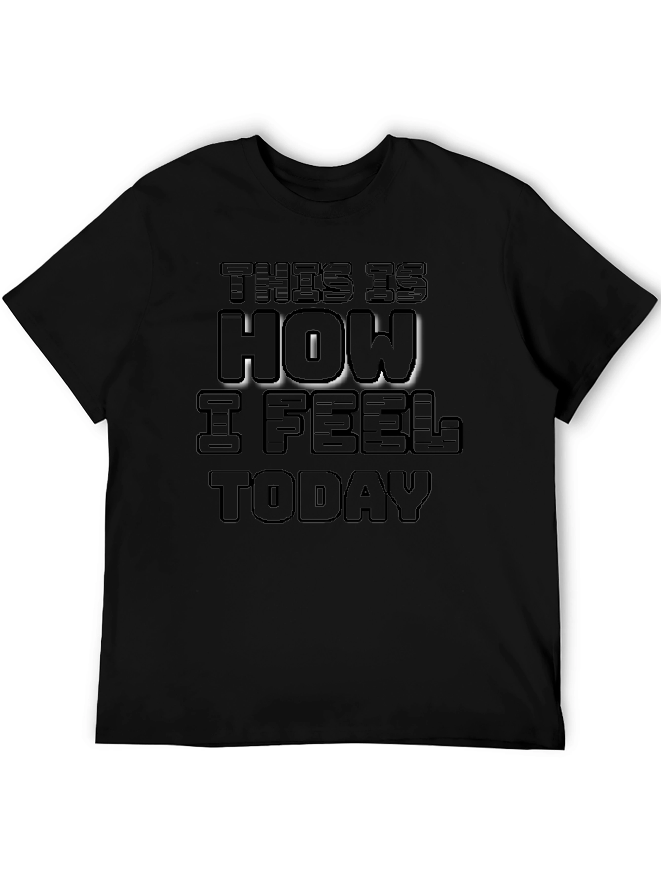 Mens This is How I Feel Today Black T-Shirt