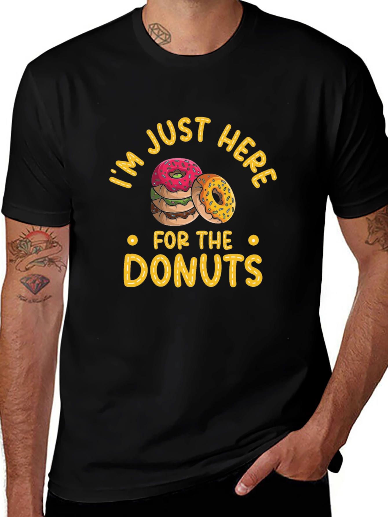 Donut Lover T-Shirt: Im Just Here for the Donuts