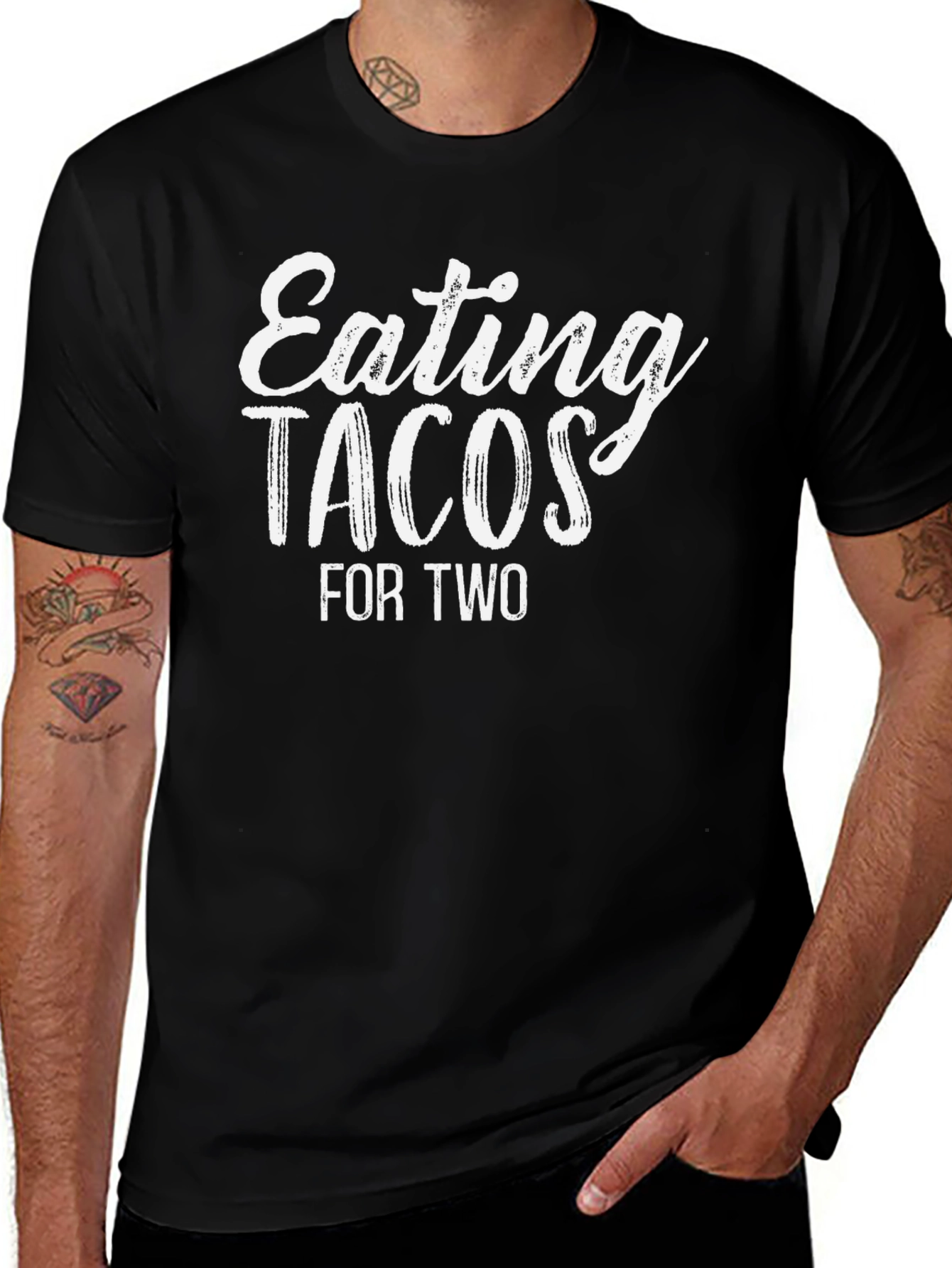 Eating Tacos for Two Graphic Tee - Black