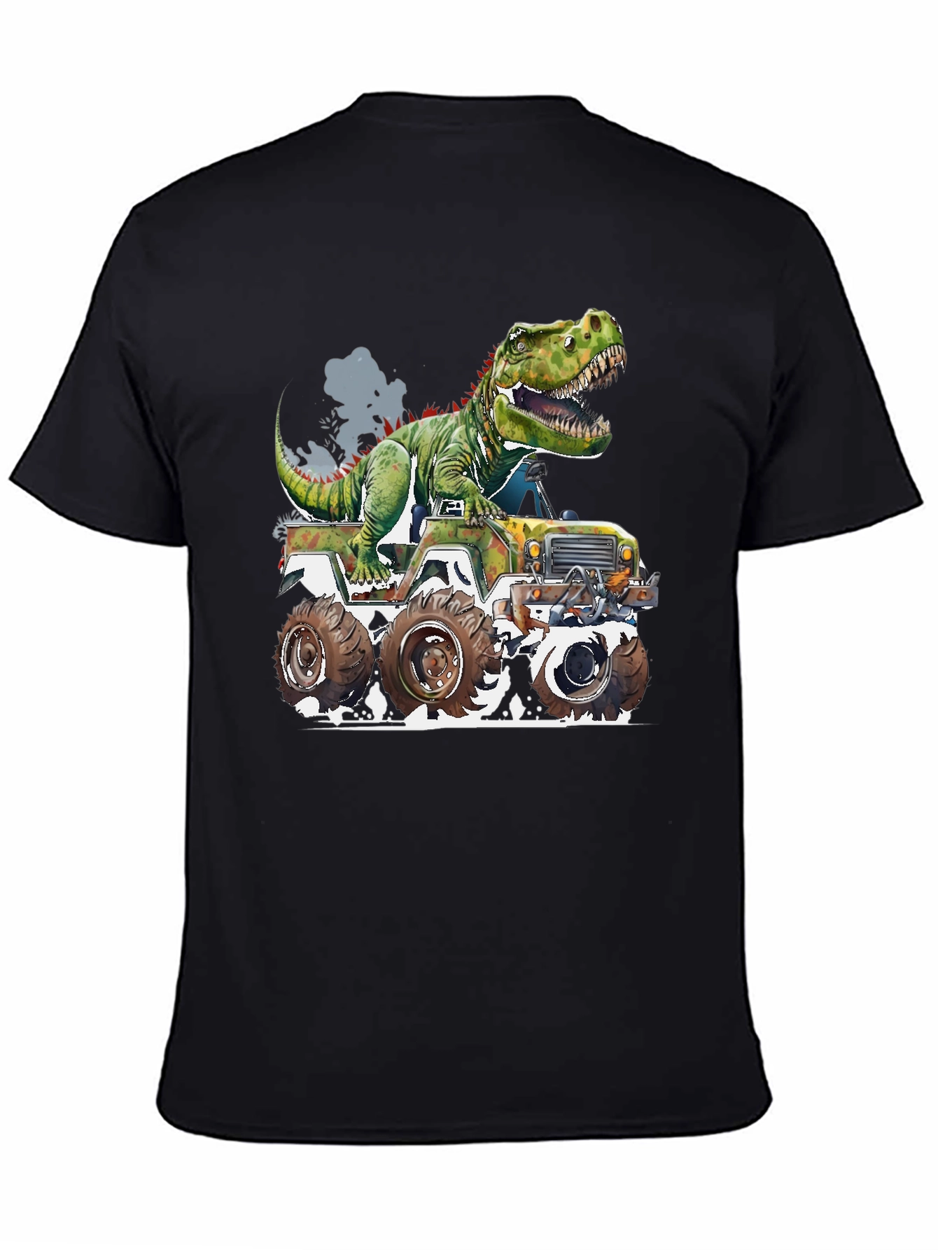 Dinosaur Monster Truck Graphic Tee