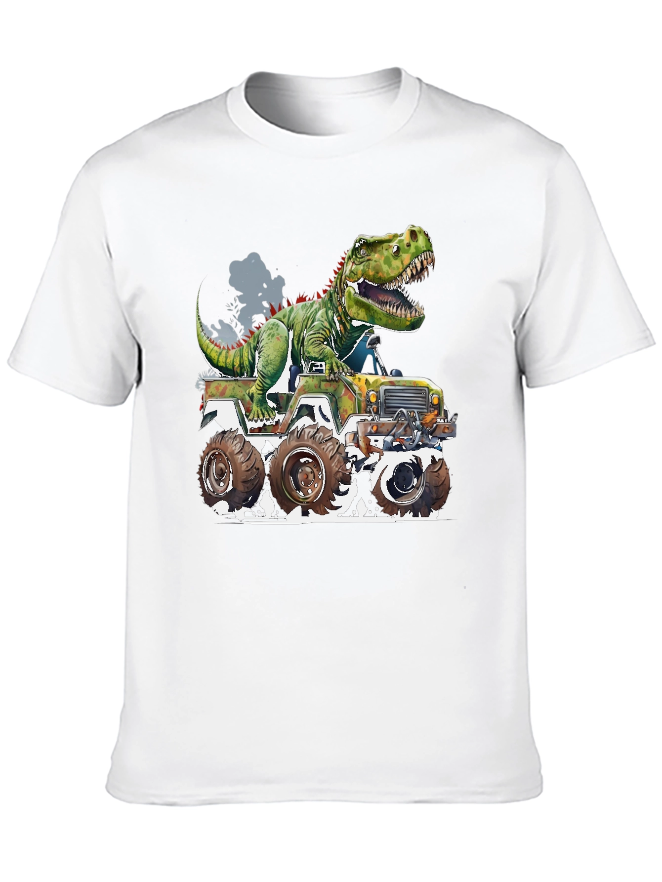 Dinosaur Monster Truck Graphic Tee