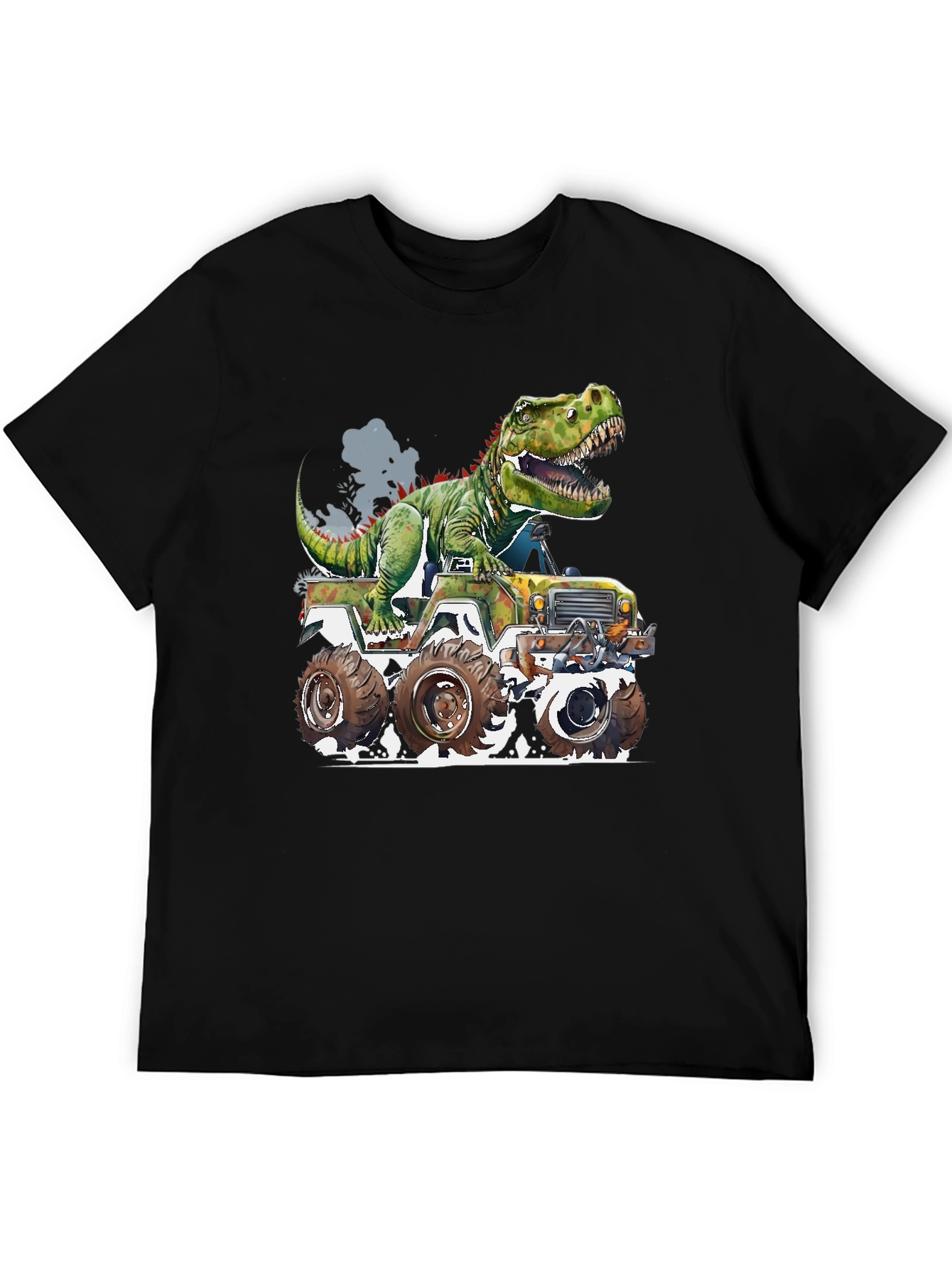 Dinosaur Monster Truck Graphic Tee