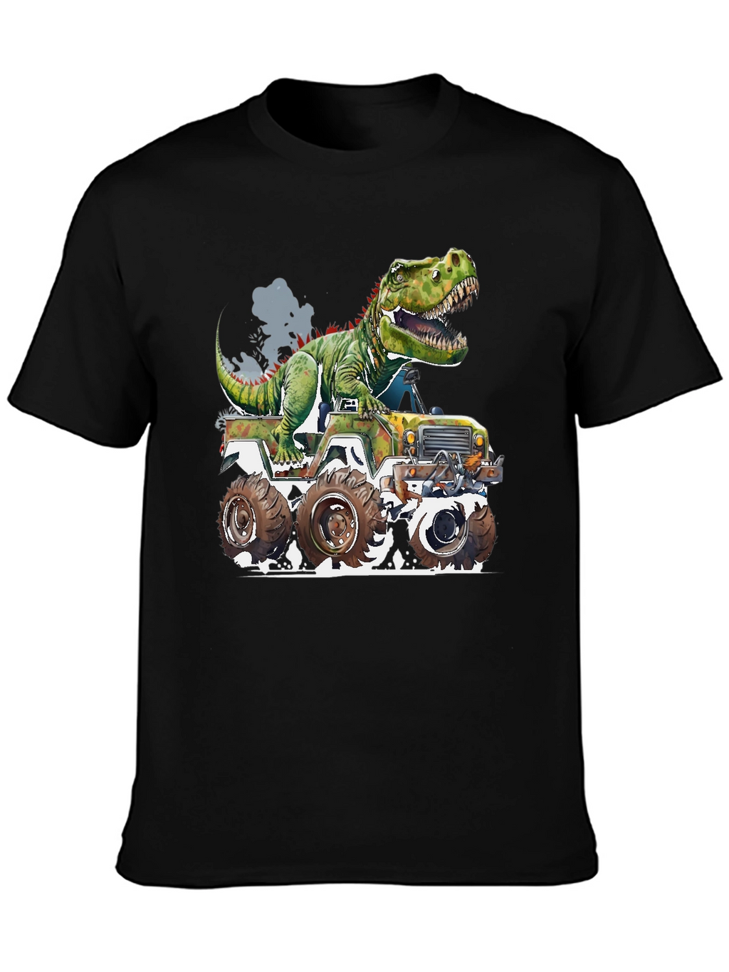 Dinosaur Monster Truck Graphic Tee