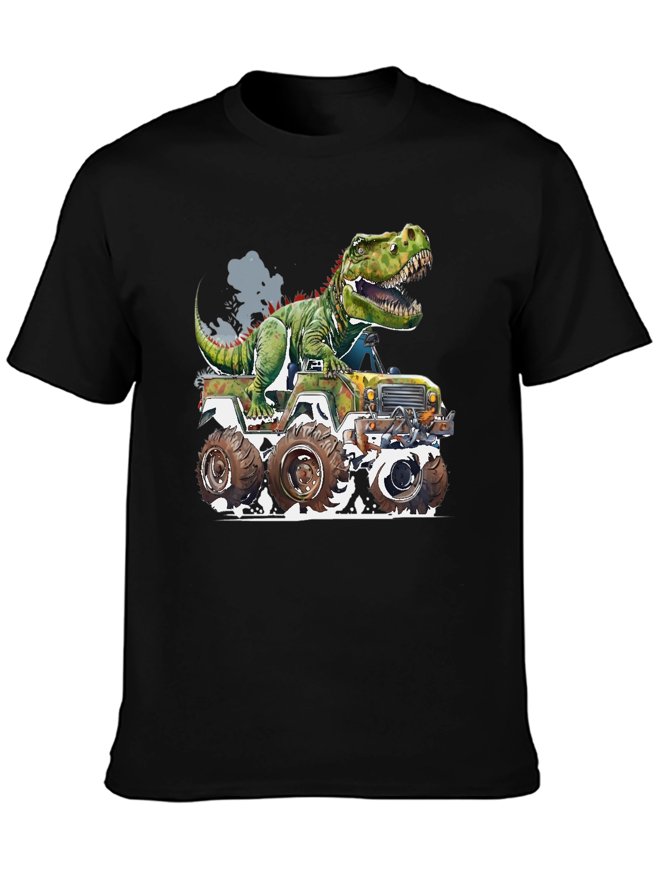 Dinosaur Monster Truck Graphic Tee