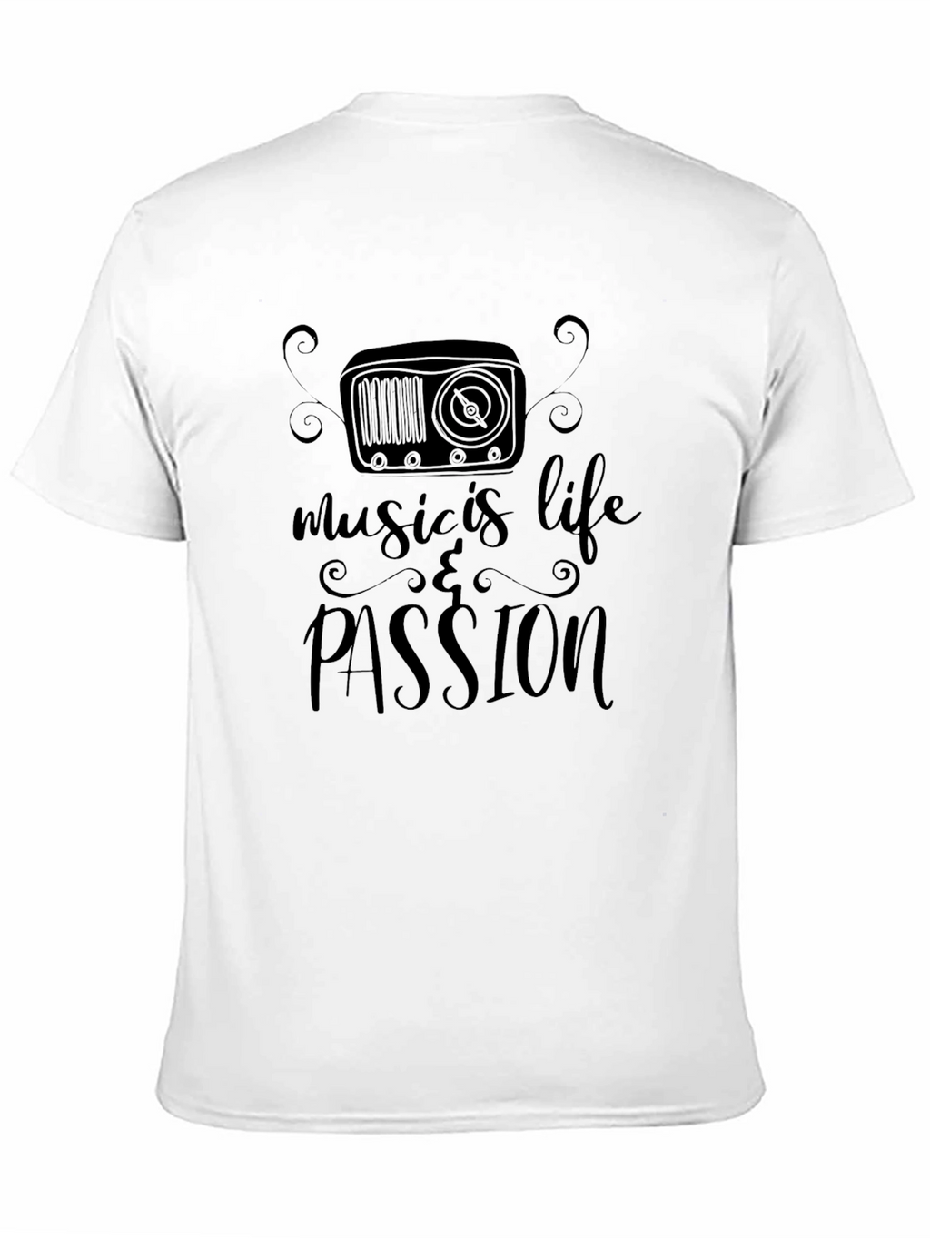 Music is Life & Passion Graphic T-Shirt