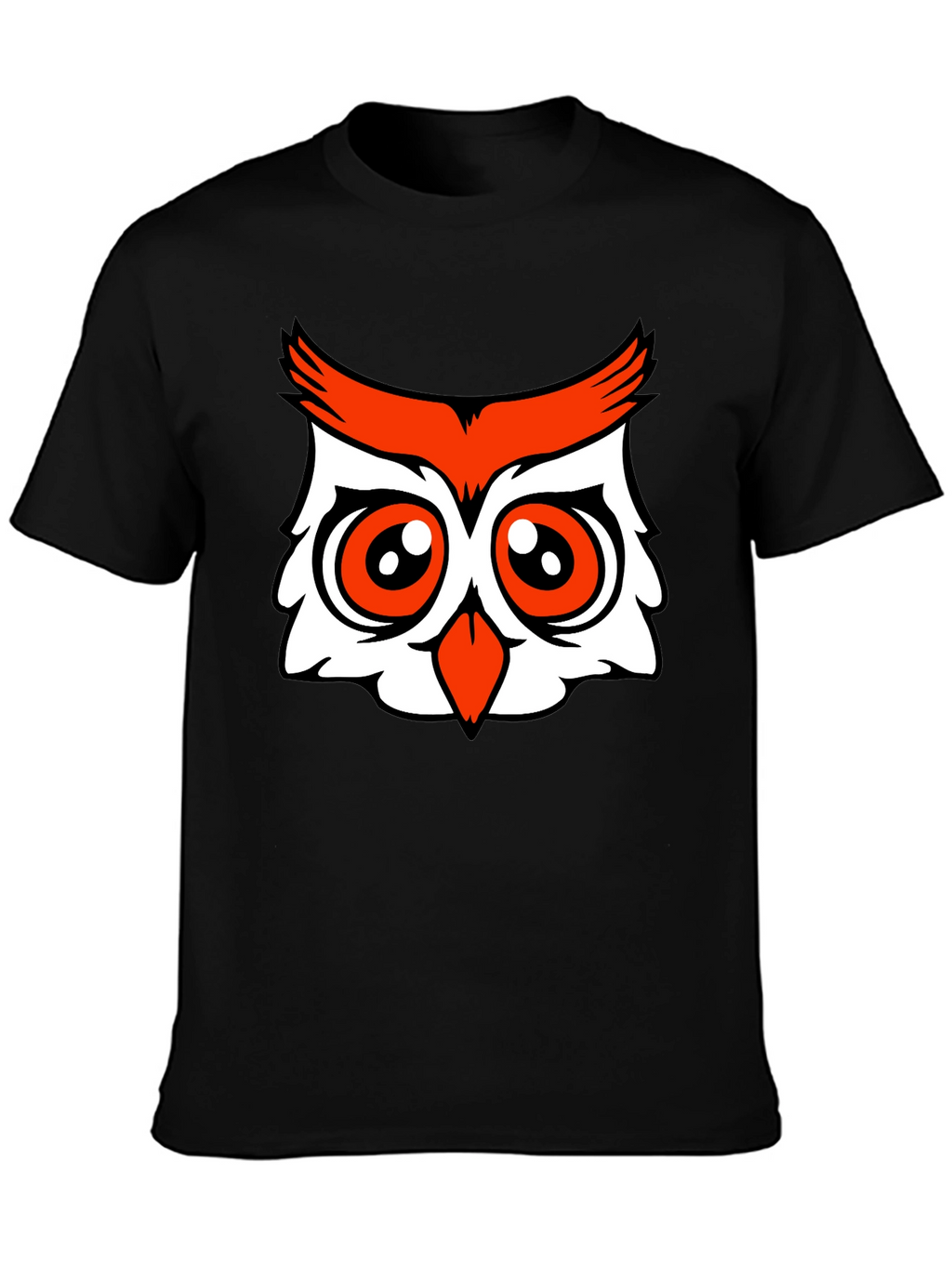 Owl Graphic Tee - Black Cotton Blend