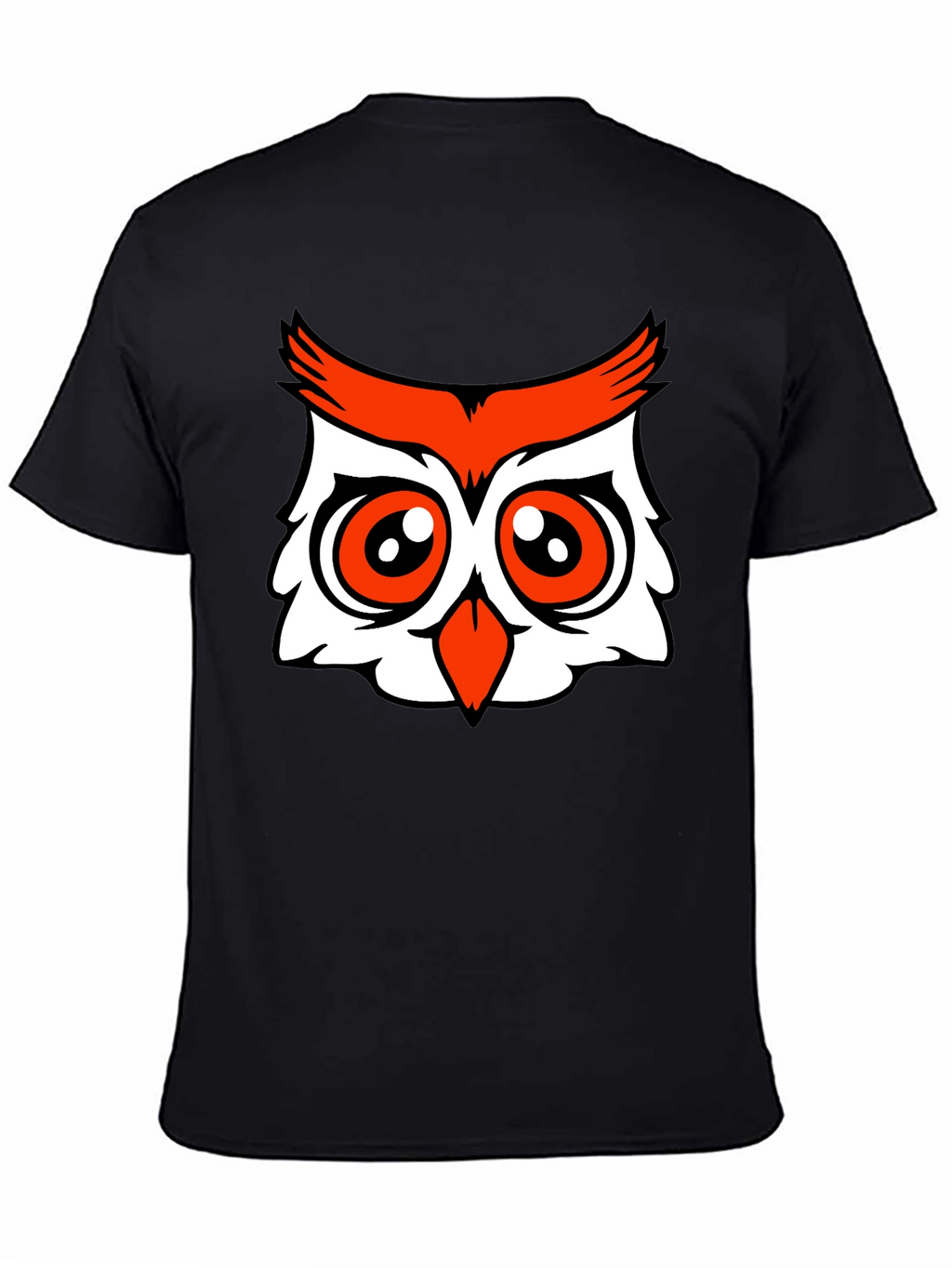 Owl Graphic Tee - Black Cotton Blend