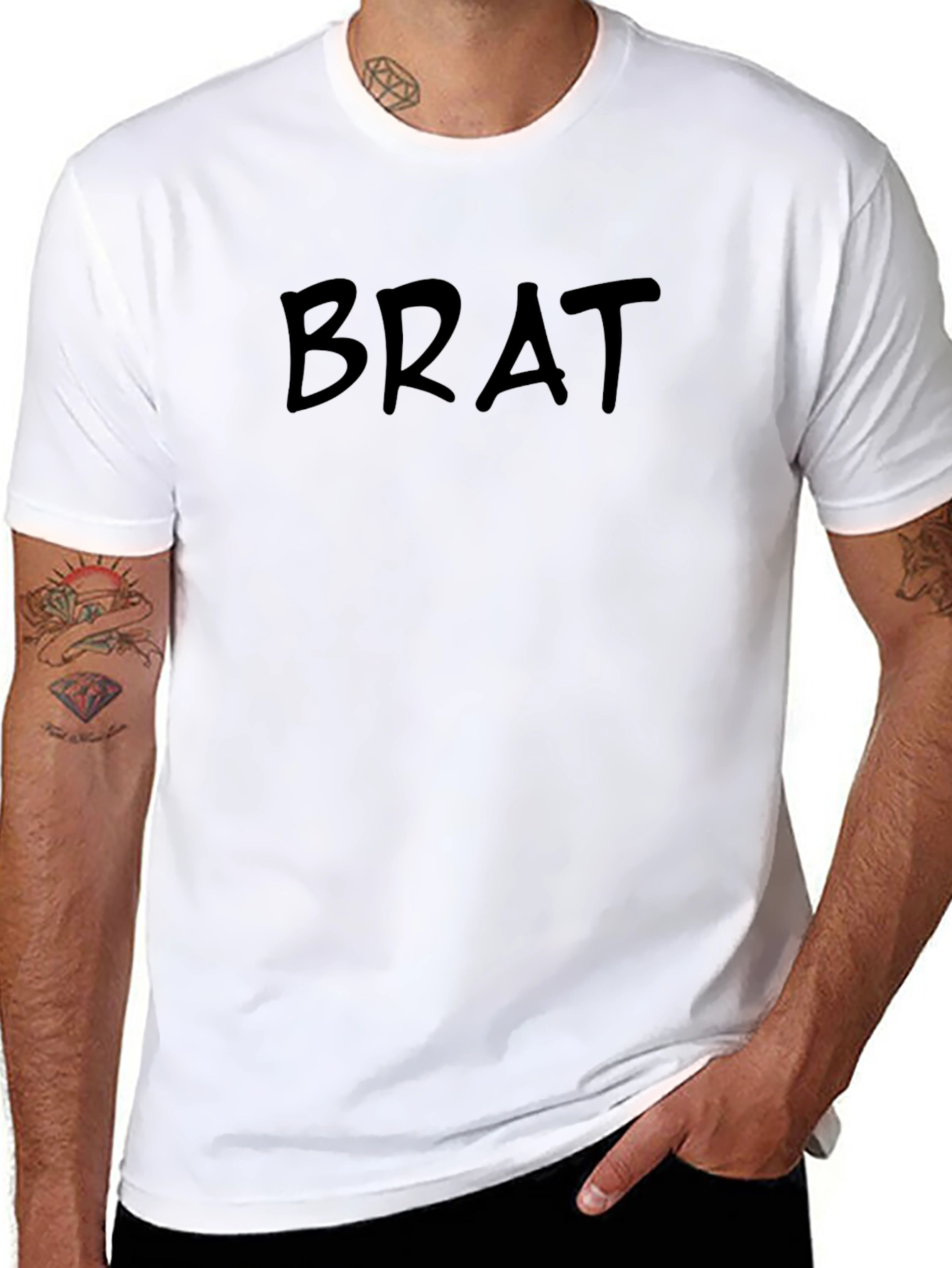 Black BRAT Graphic Tee - Casual Style