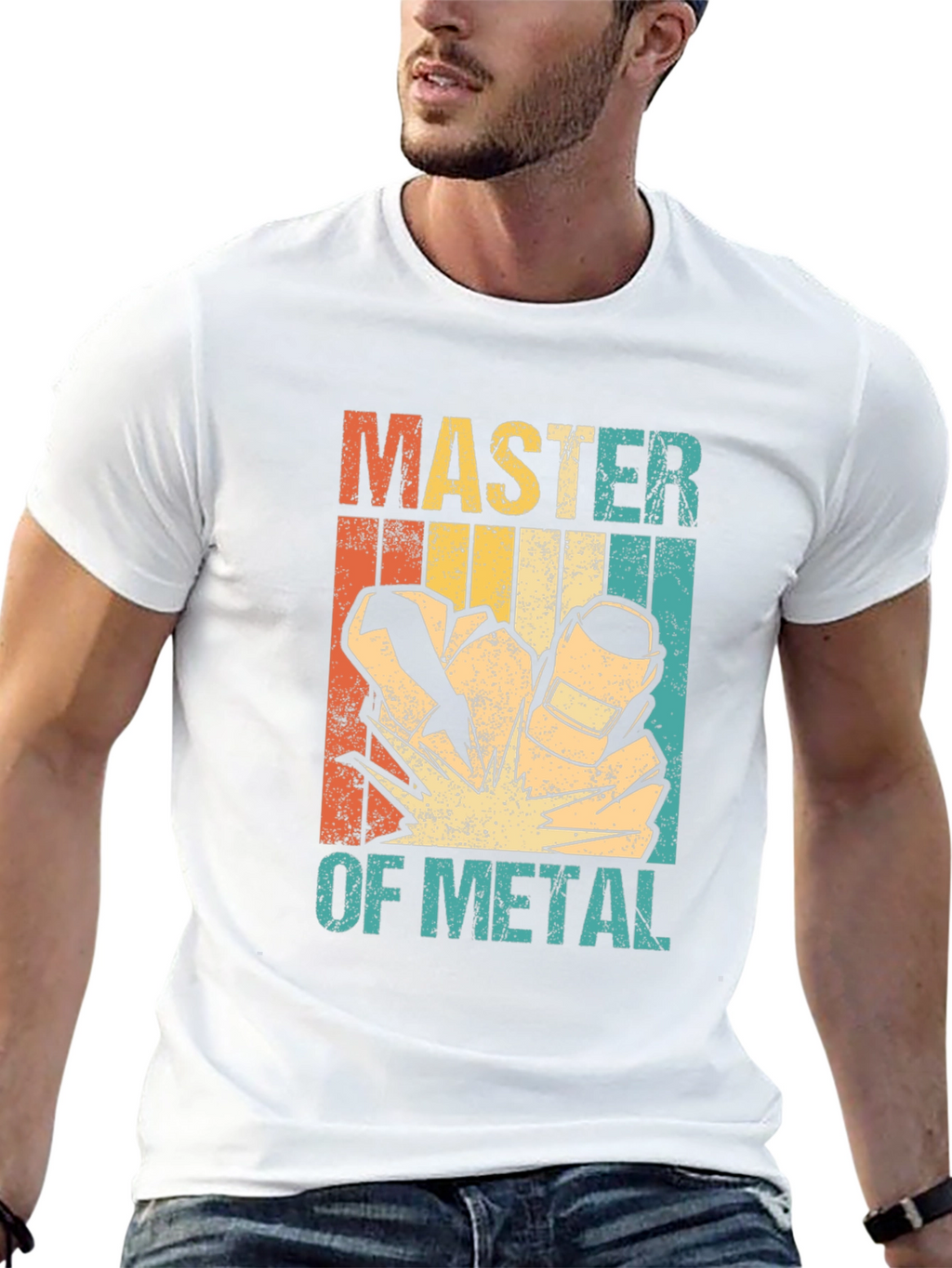 Master of Metal Welding T-Shirt - Retro Design