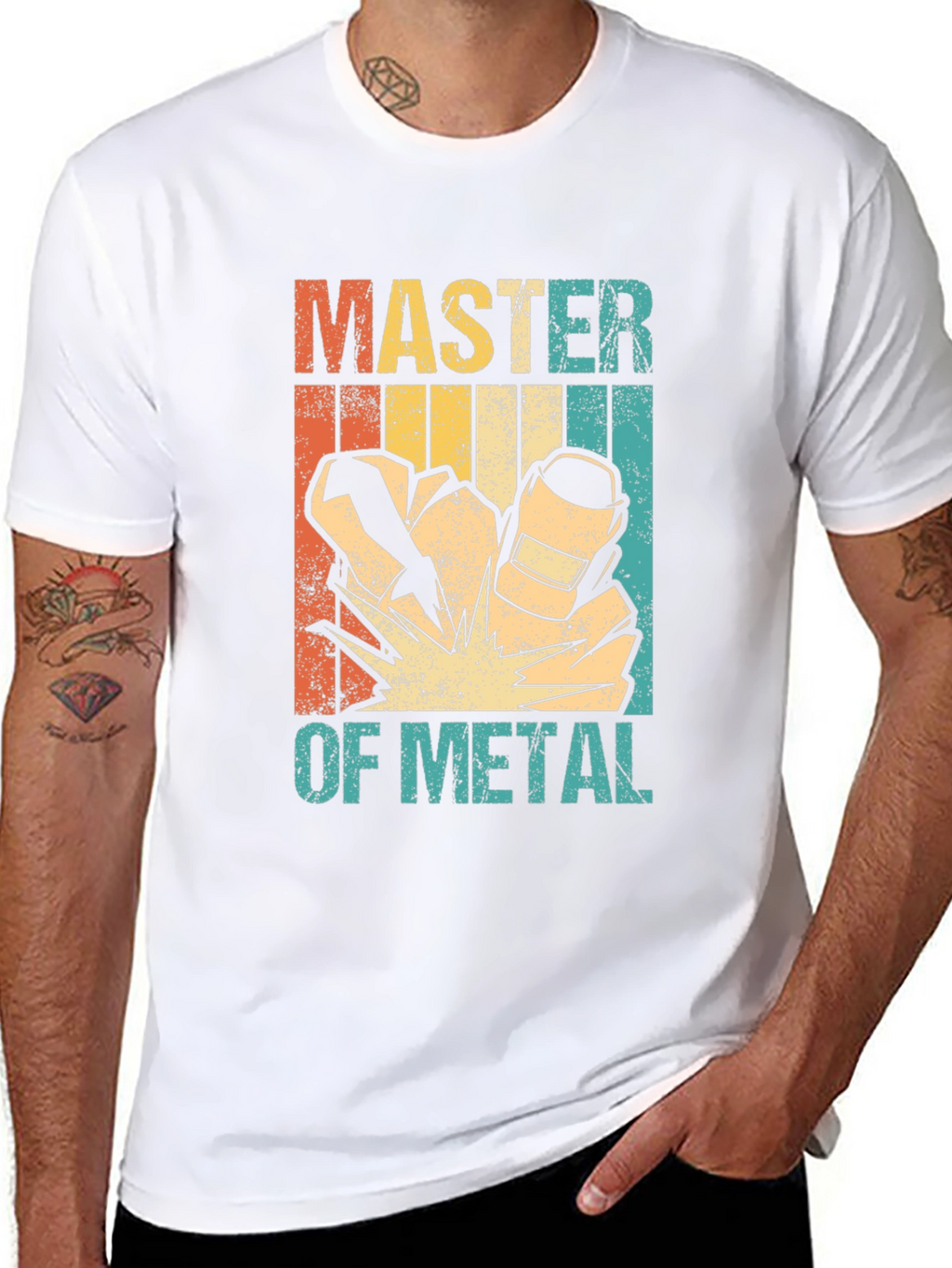 Master of Metal Welding T-Shirt - Retro Design