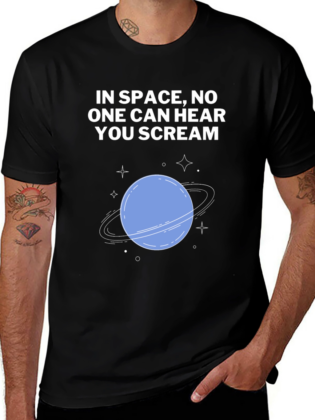 Space Scream T-Shirt - Sci-Fi Style