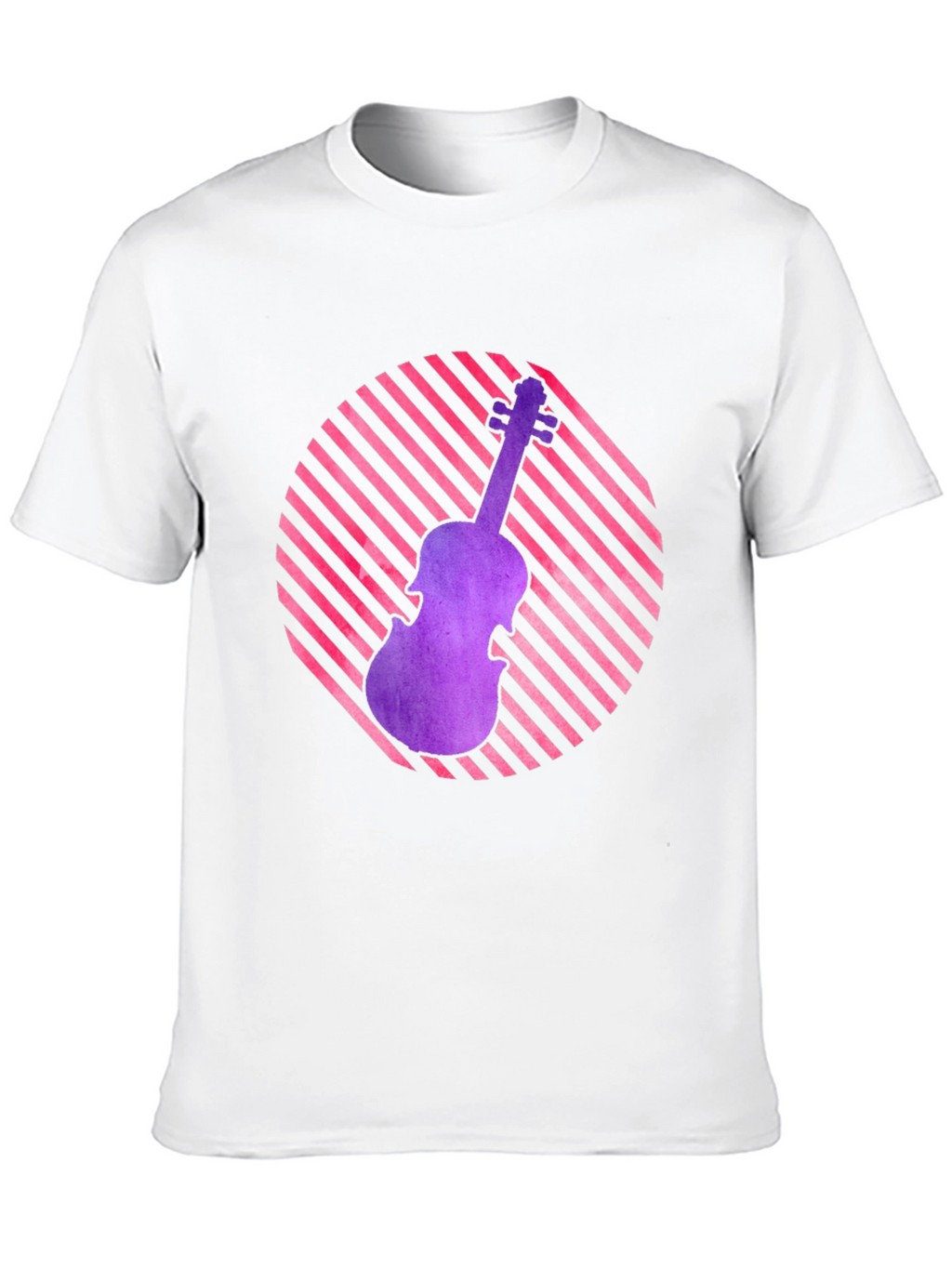 Violin Graphic Tee - Retro Music Lover Shirt