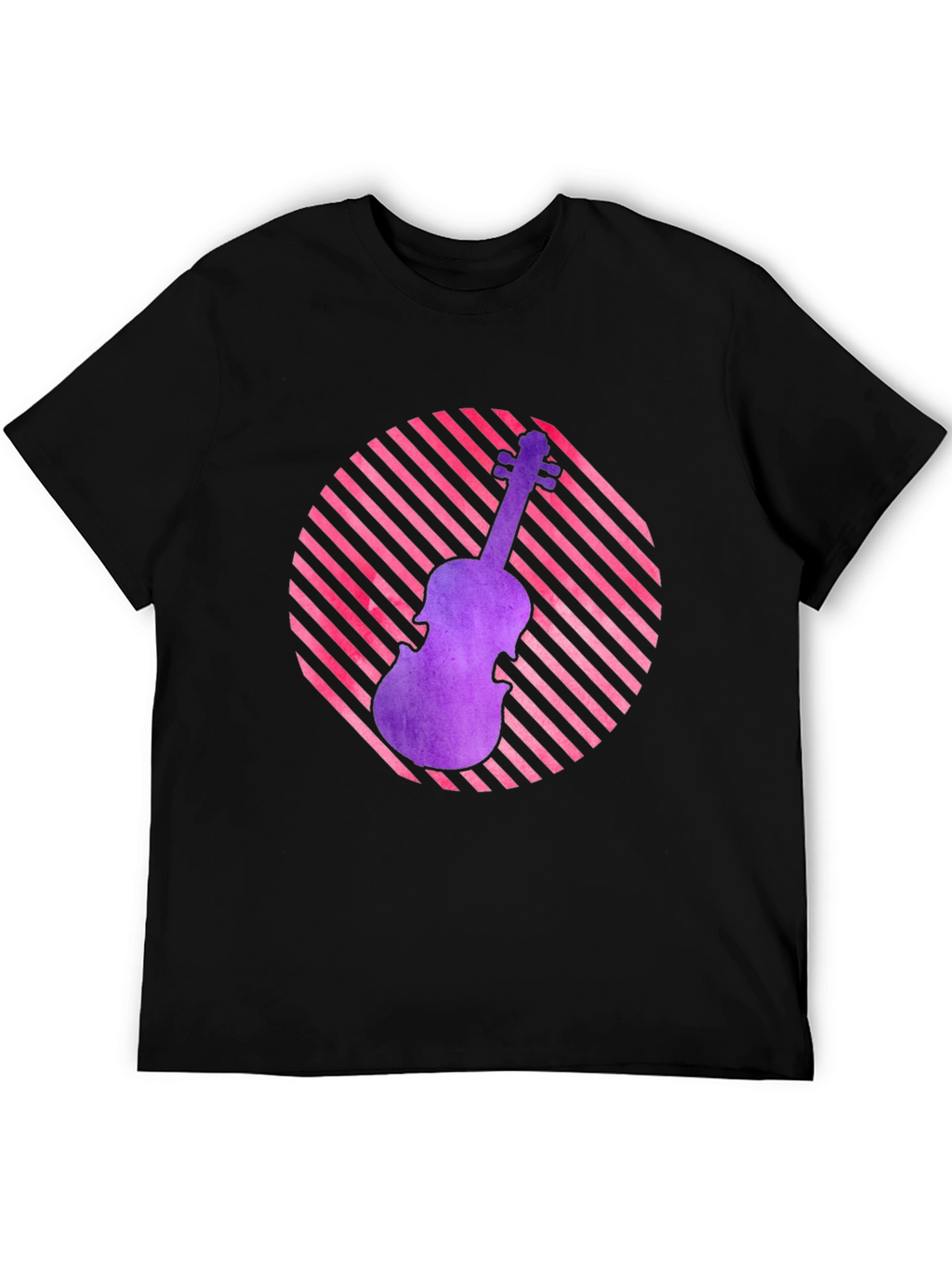 Violin Graphic Tee - Retro Music Lover Shirt