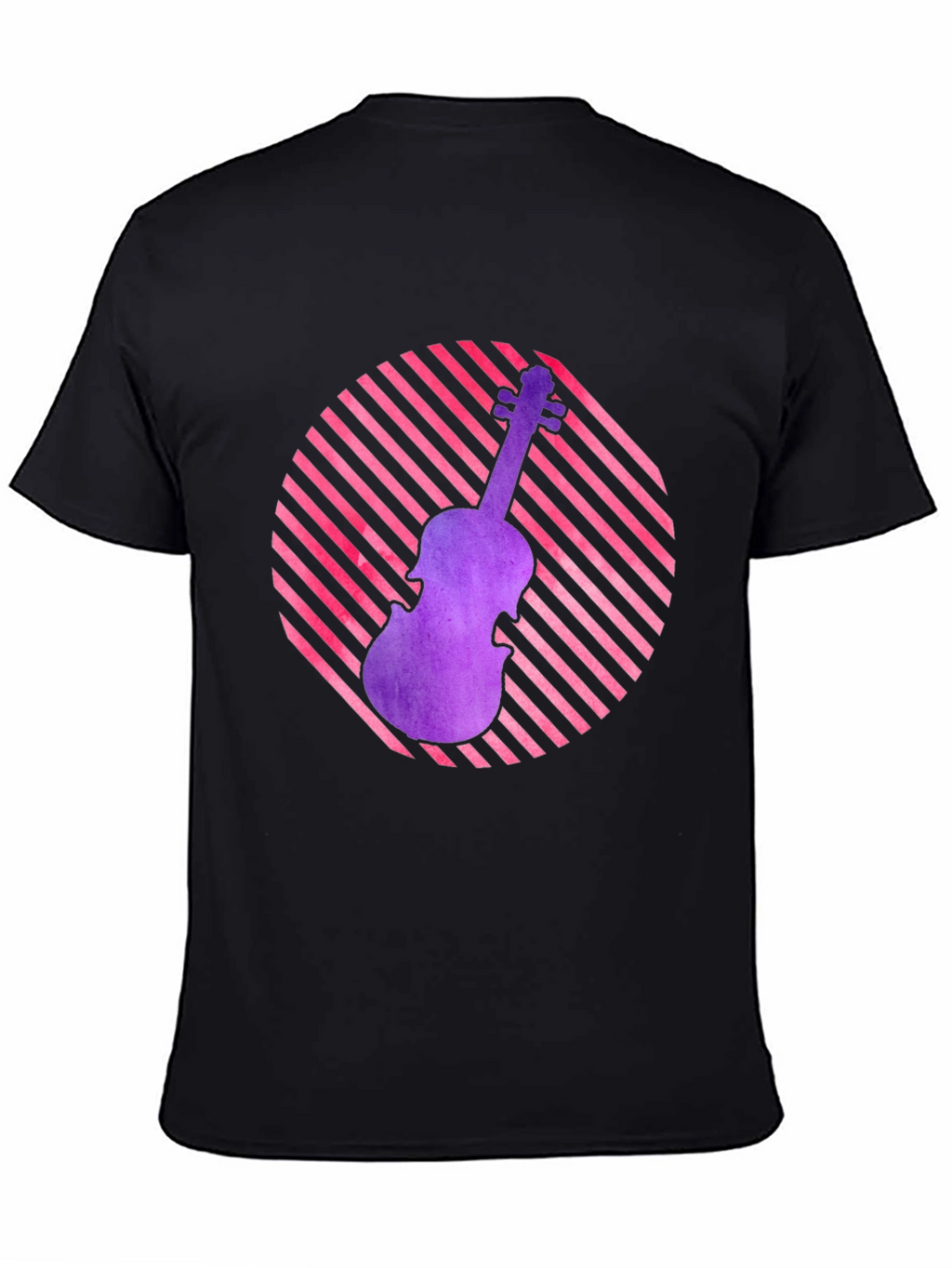 Violin Graphic Tee - Retro Music Lover Shirt