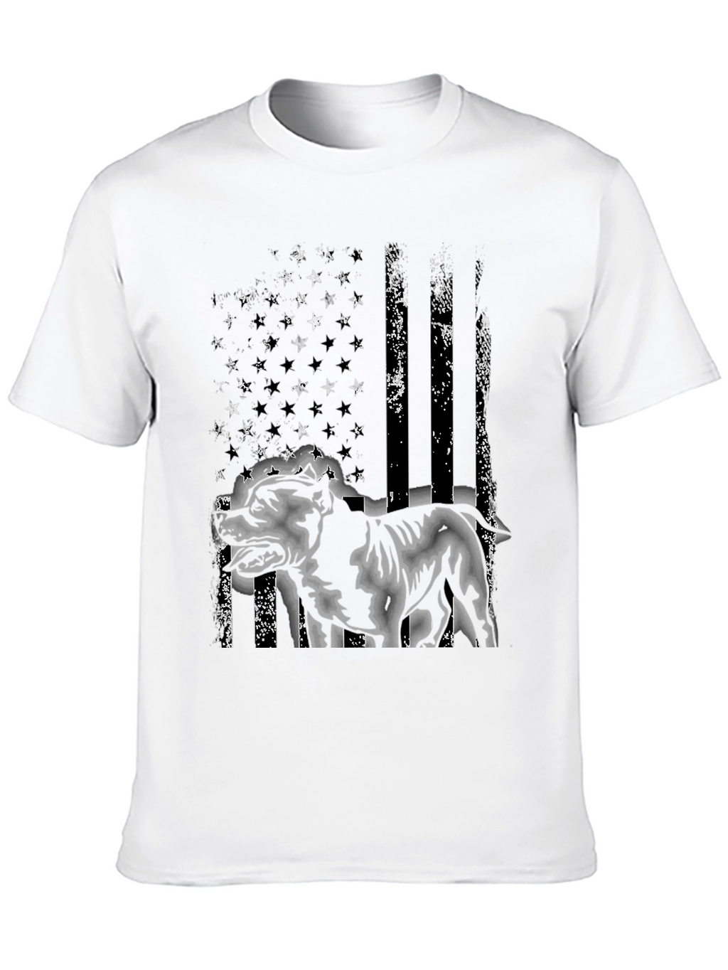 American Pitbull Distressed Flag T-Shirt