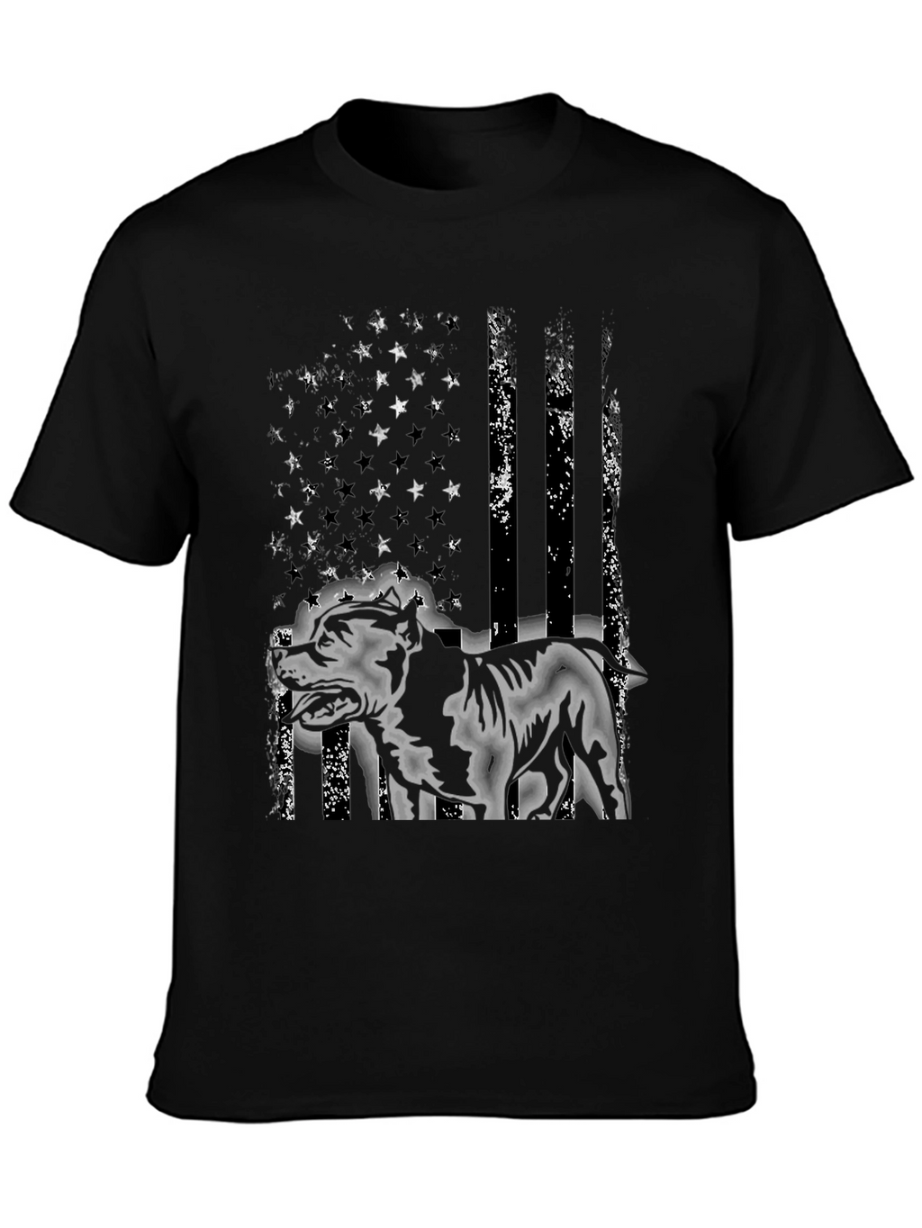 American Pitbull Distressed Flag T-Shirt