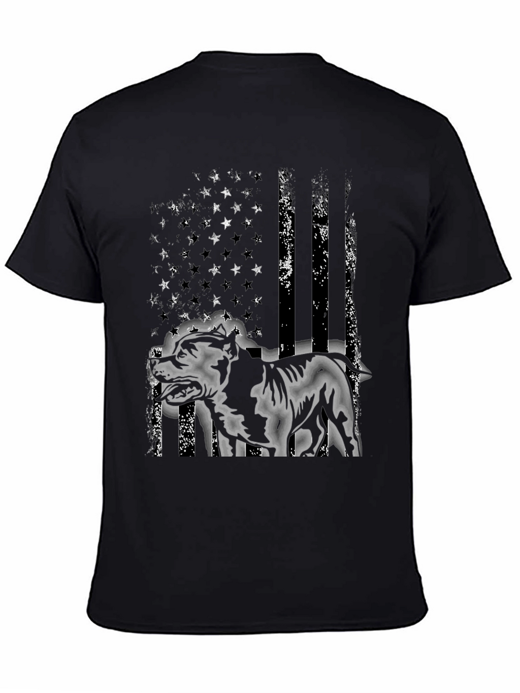 American Pitbull Distressed Flag T-Shirt