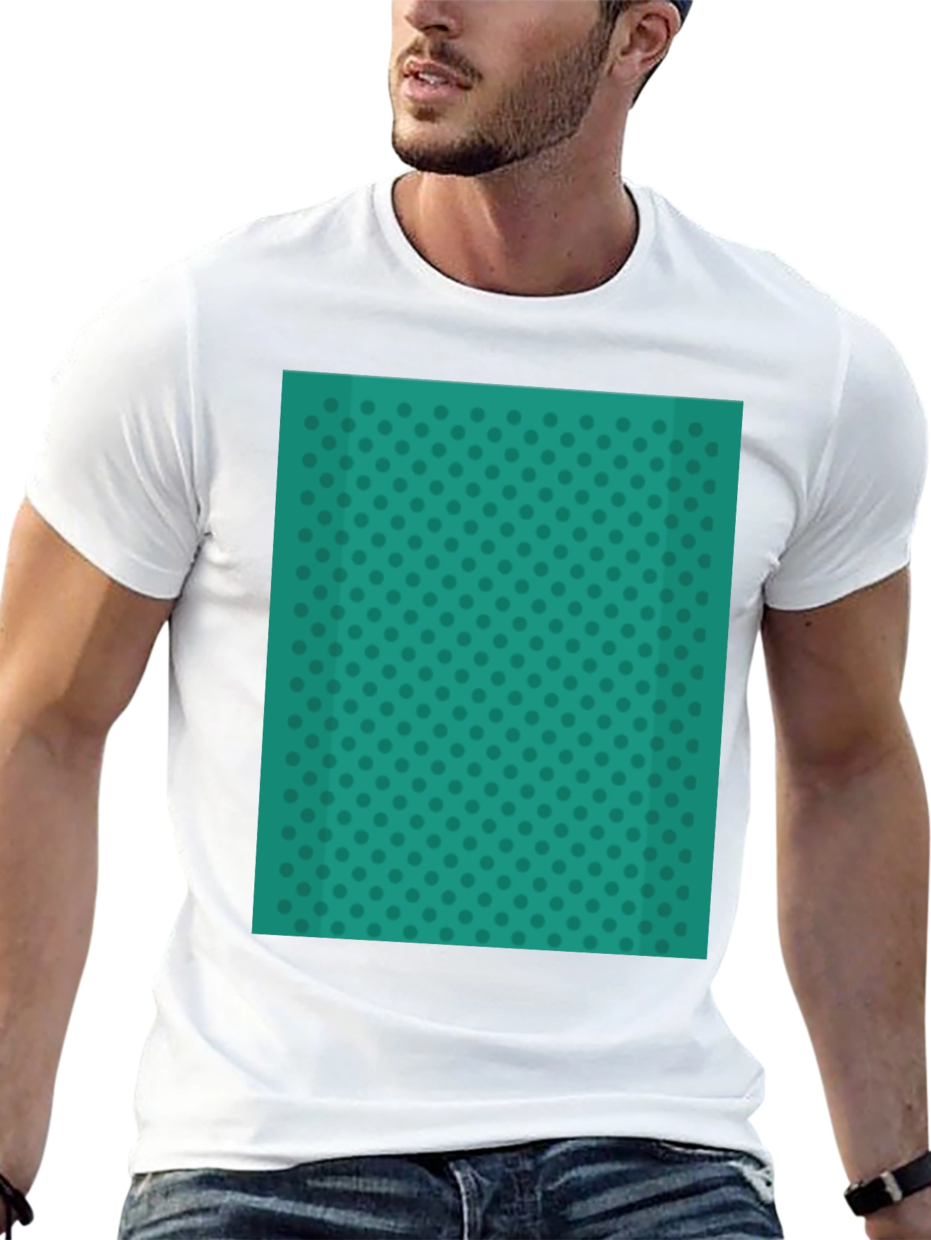 Teal Polka Dot Tee - Stylish Everyday Wear