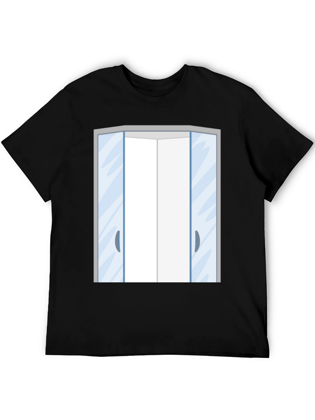 Elevator Doors Graphic T-Shirt - Black