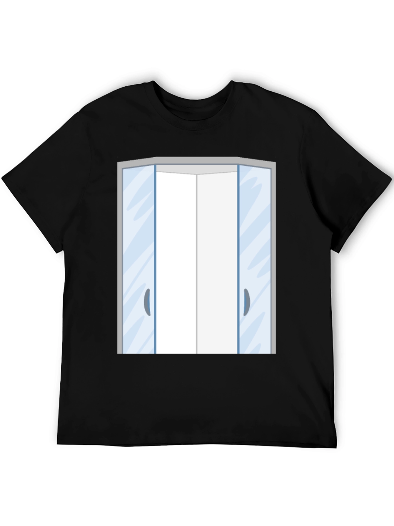 Elevator Doors Graphic T-Shirt - Black