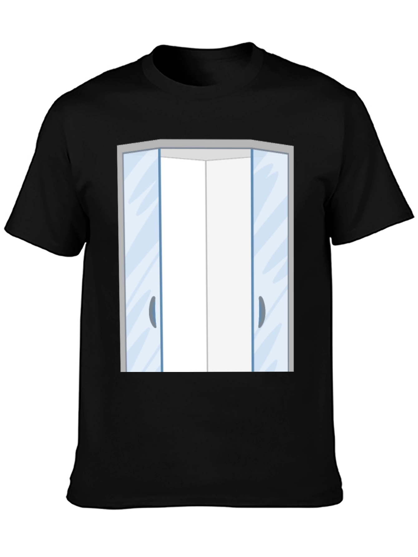 Elevator Doors Graphic T-Shirt - Black