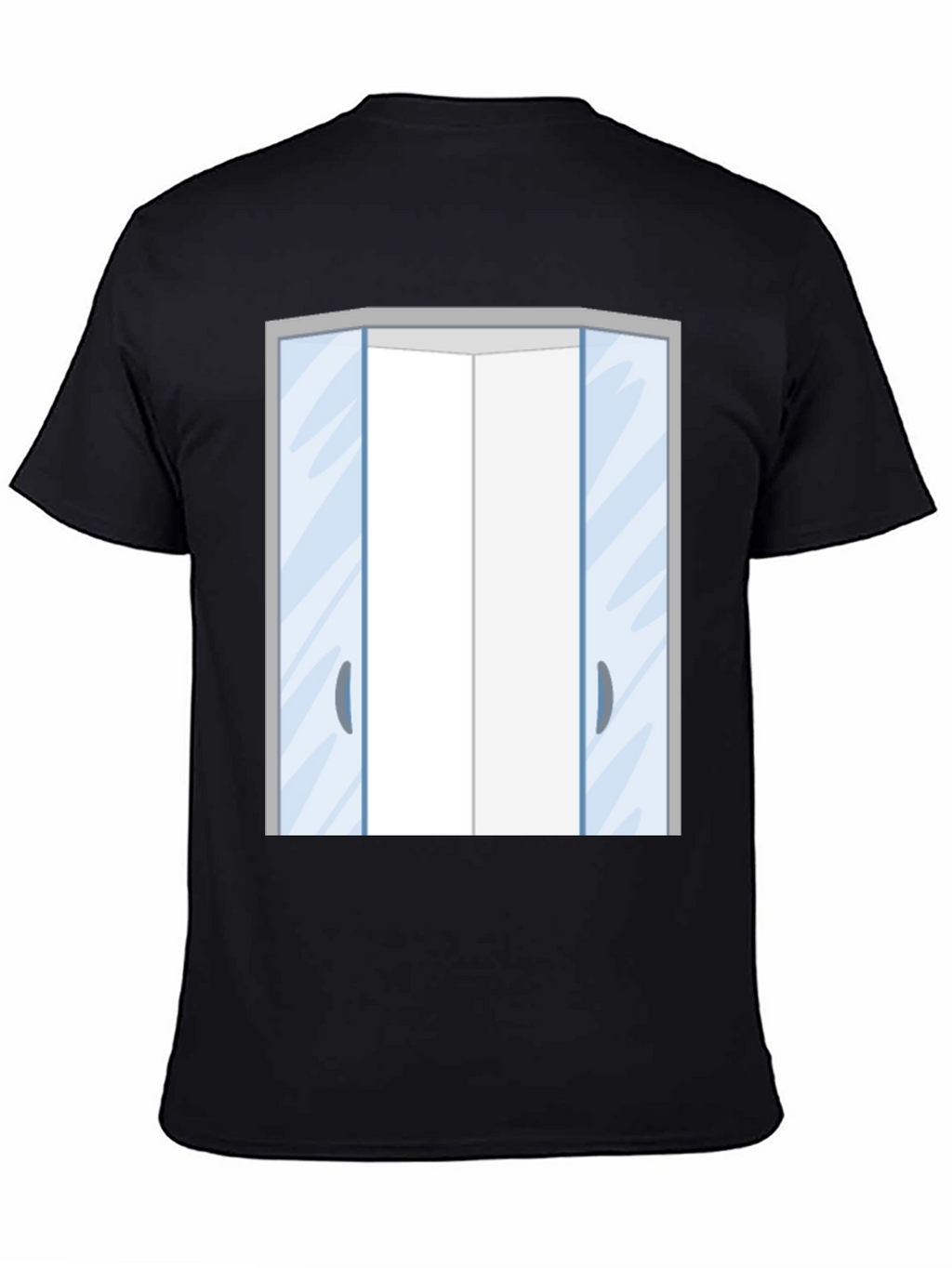 Elevator Doors Graphic T-Shirt - Black
