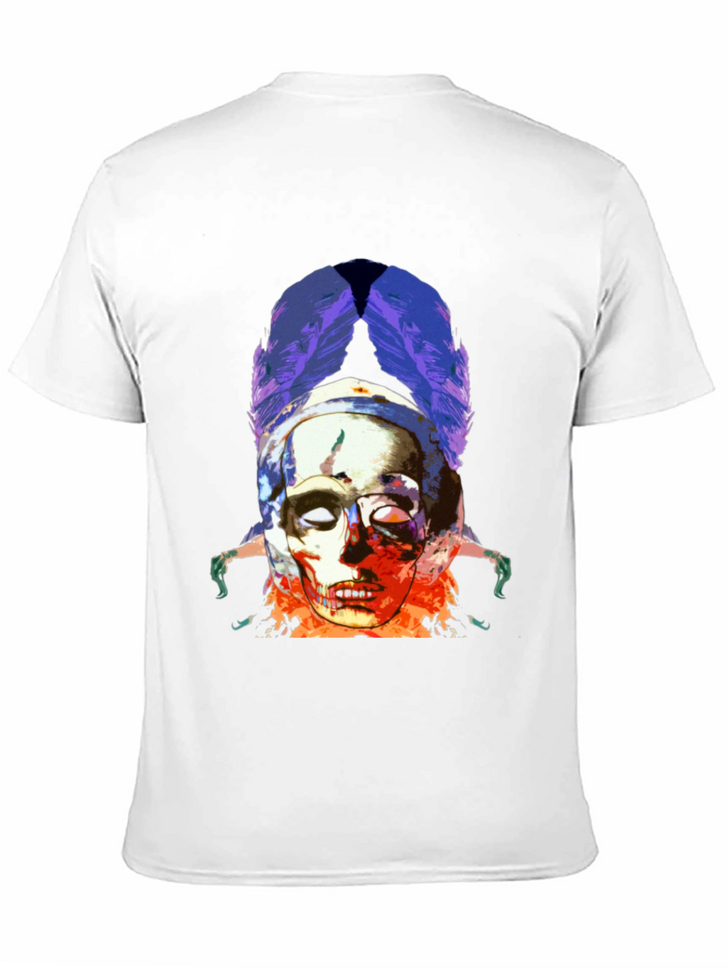 Skull & Feathers Graphic Black T-Shirt