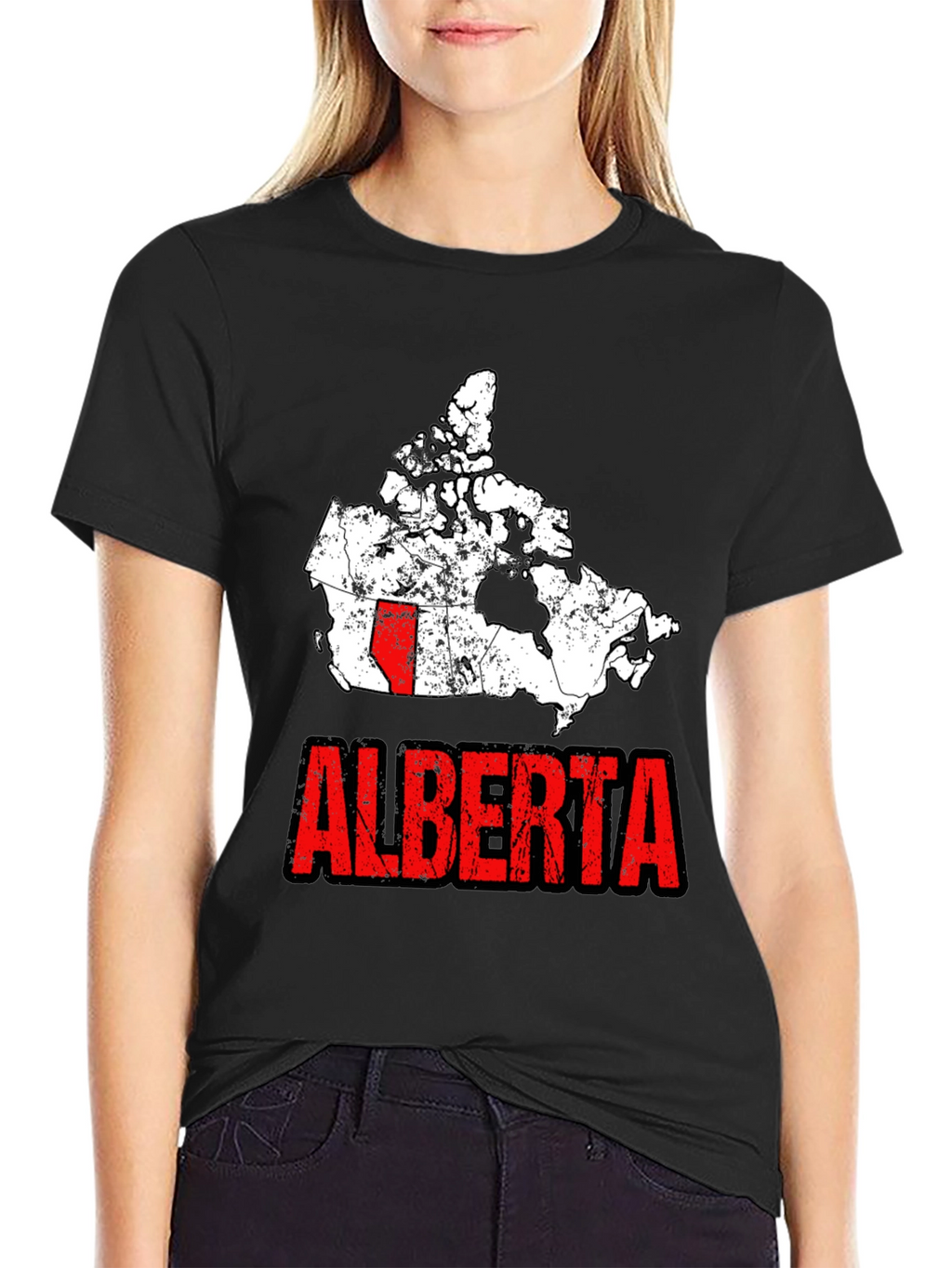 Alberta Canada Map Graphic Tee