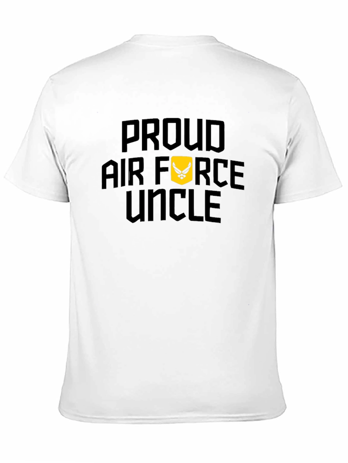 Proud Air Force Uncle Black T-Shirt