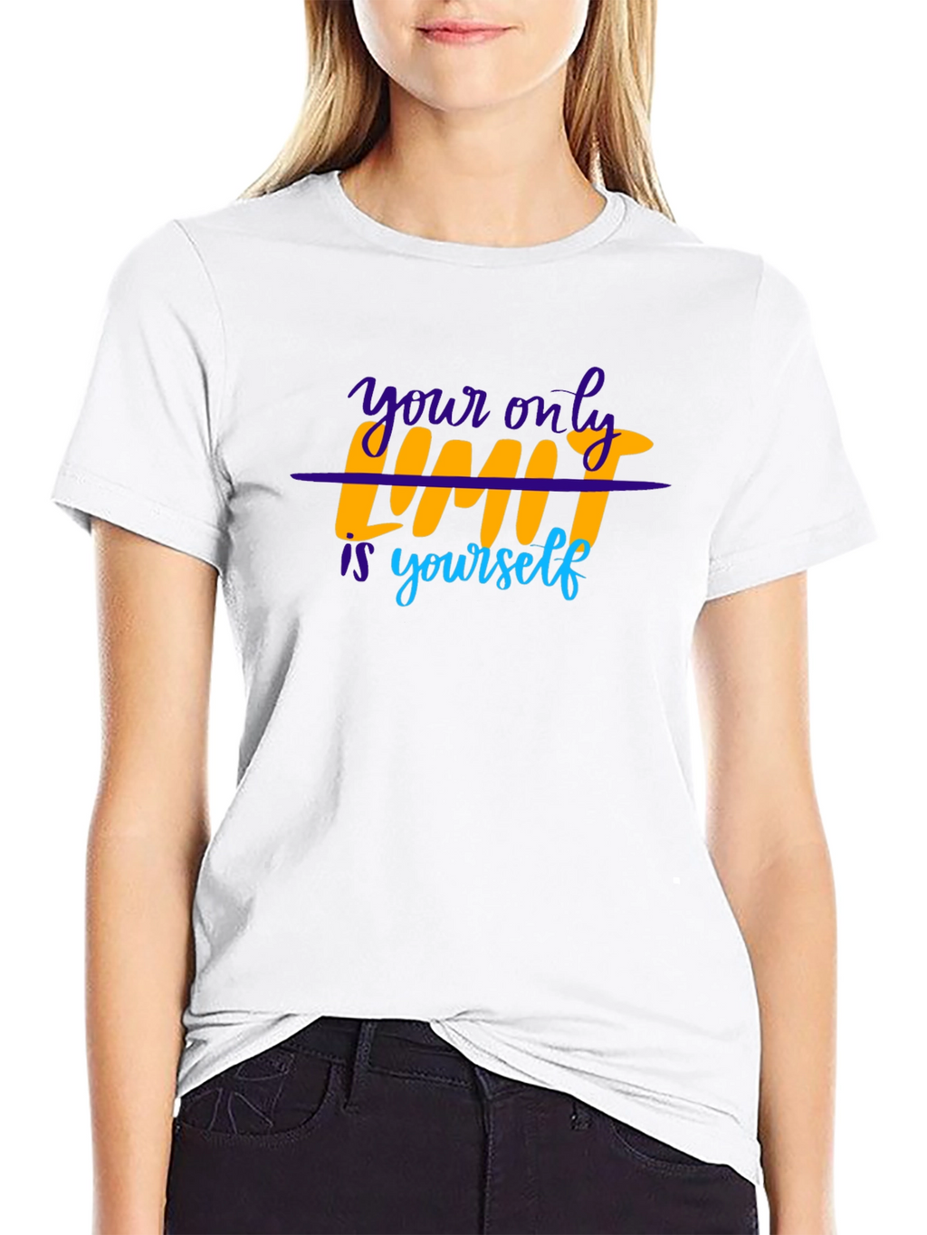 Motivational T-Shirt: Your Only Limit is Yourself - Black