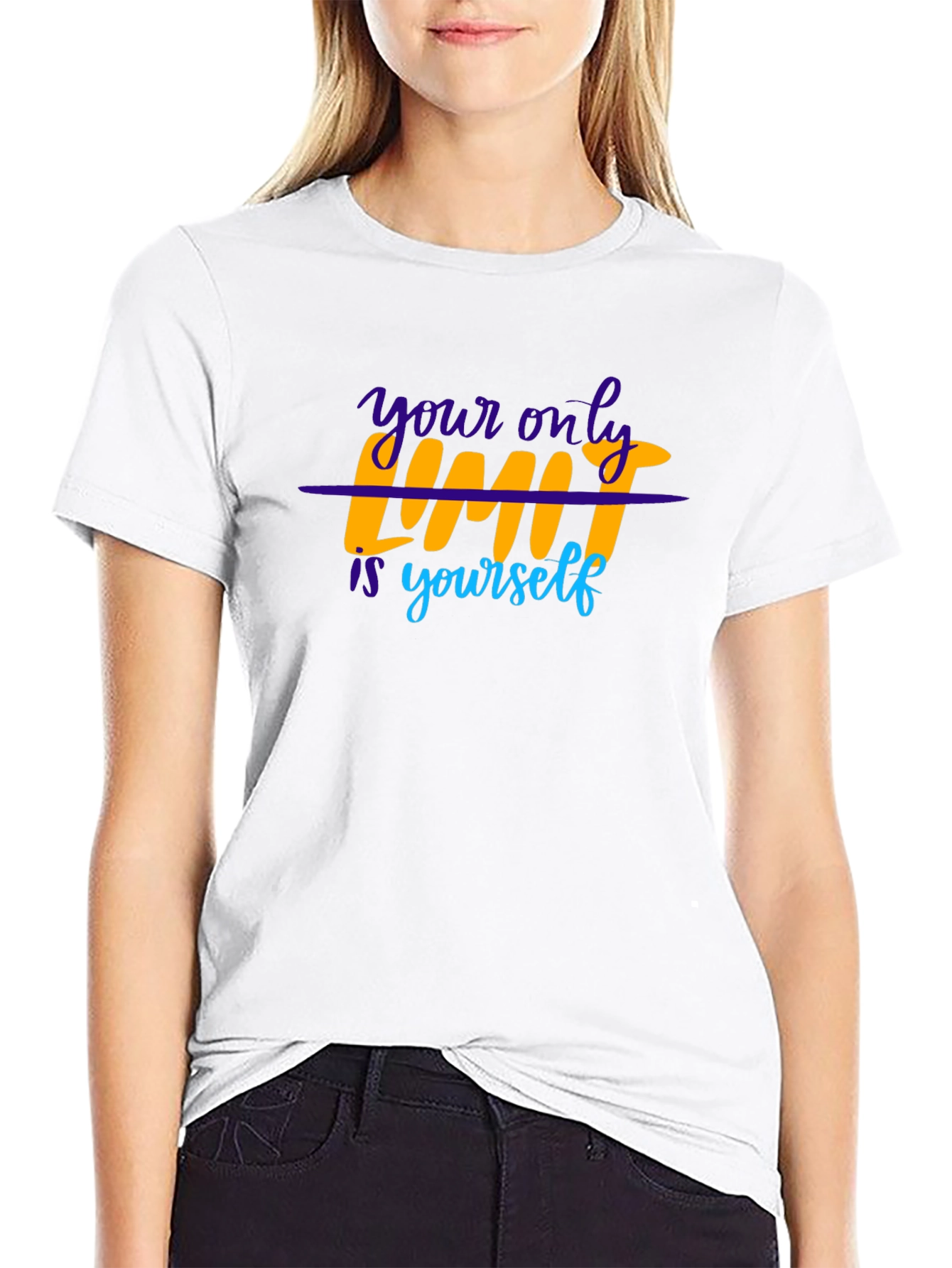 Motivational T-Shirt: Your Only Limit is Yourself - Black