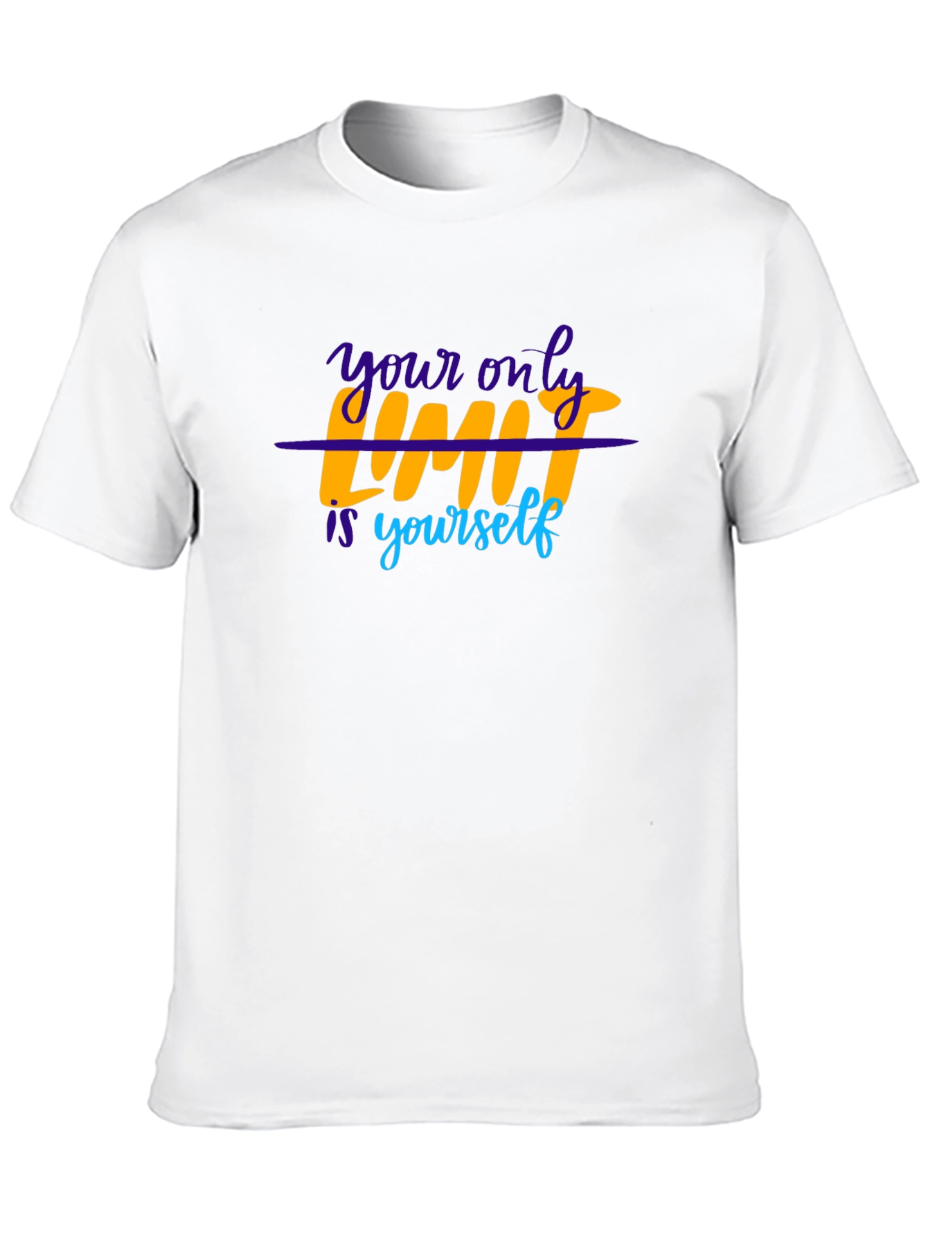 Motivational T-Shirt: Your Only Limit is Yourself - Black