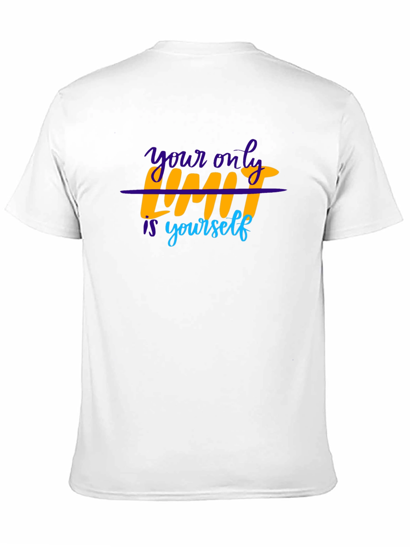 Motivational T-Shirt: Your Only Limit is Yourself - Black