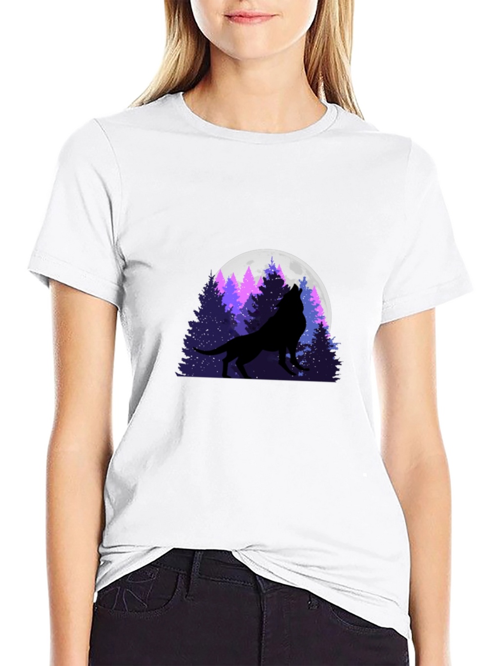 Wolf Moon Silhouette T-Shirt