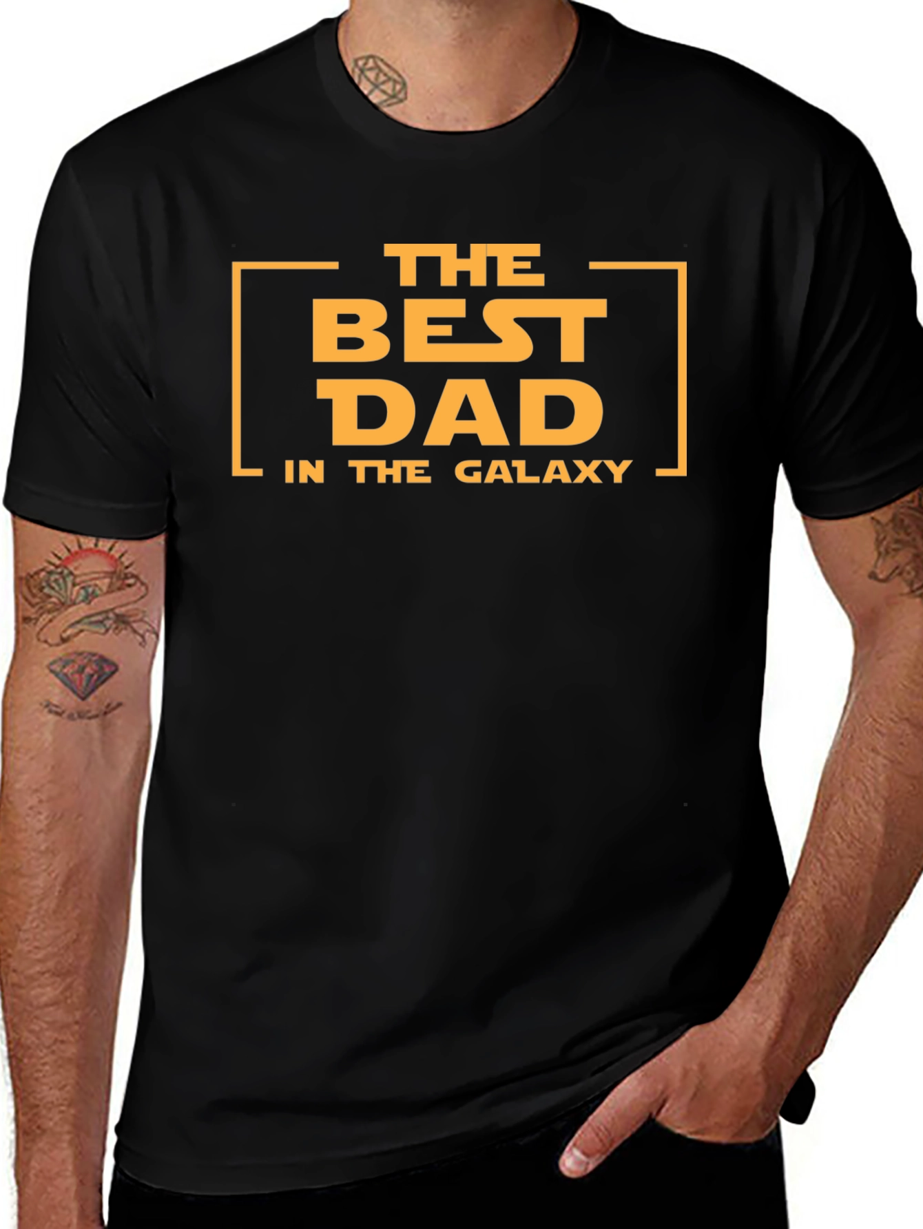 Best Dad in the Galaxy T-Shirt - Black