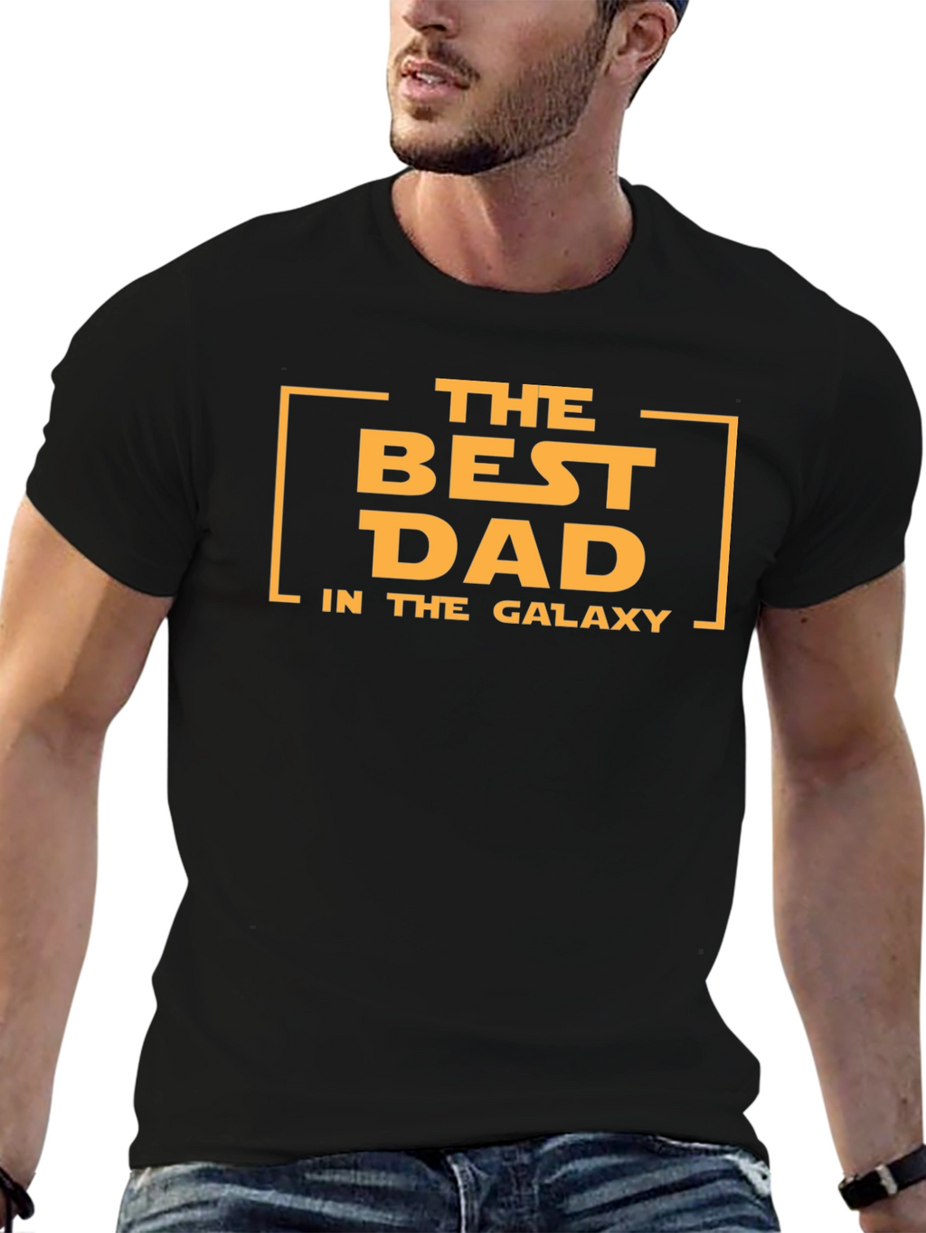 Best Dad in the Galaxy T-Shirt - Black