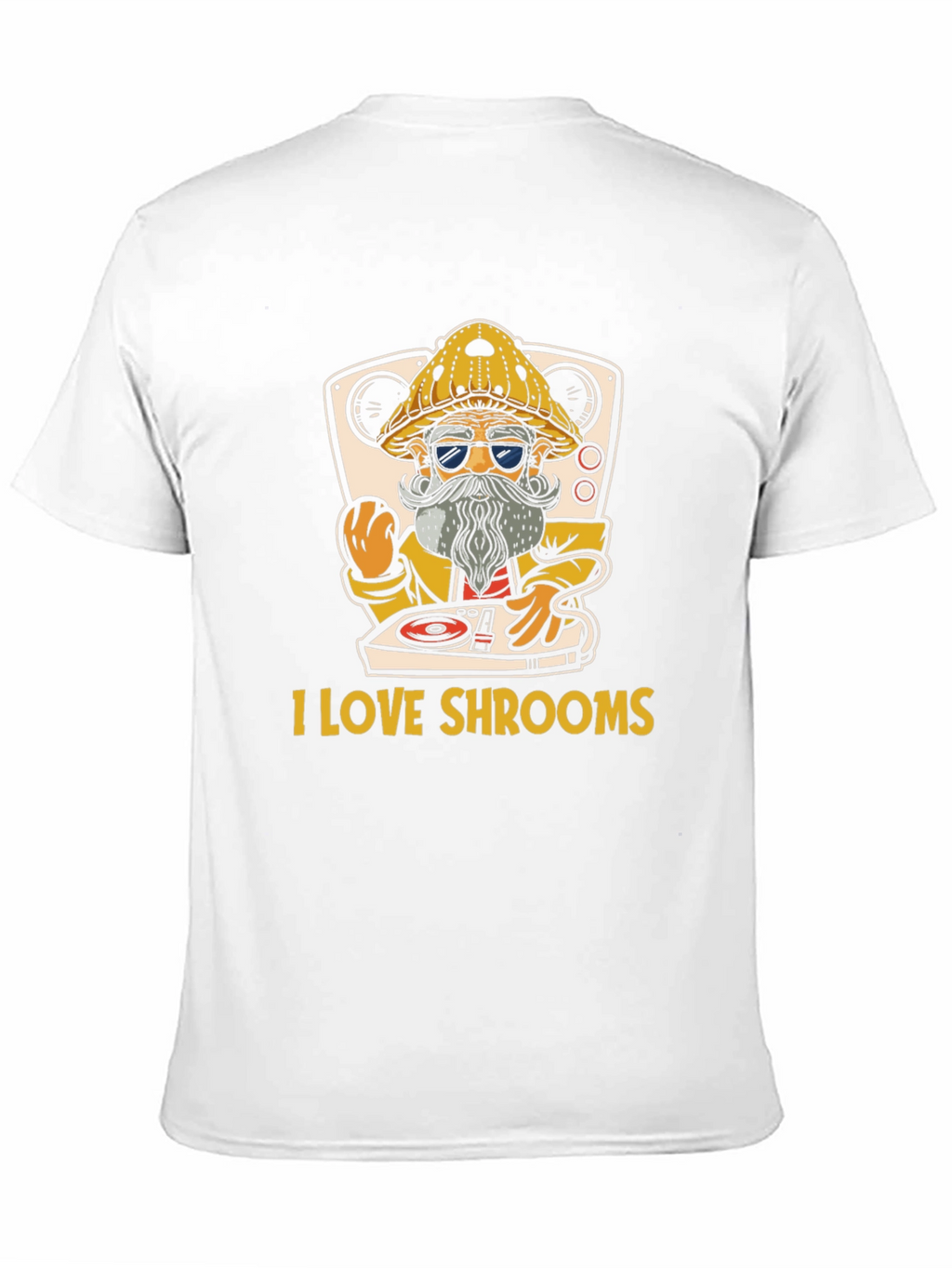 I Love Shrooms T-Shirt - DJ Mushroom Graphic Tee