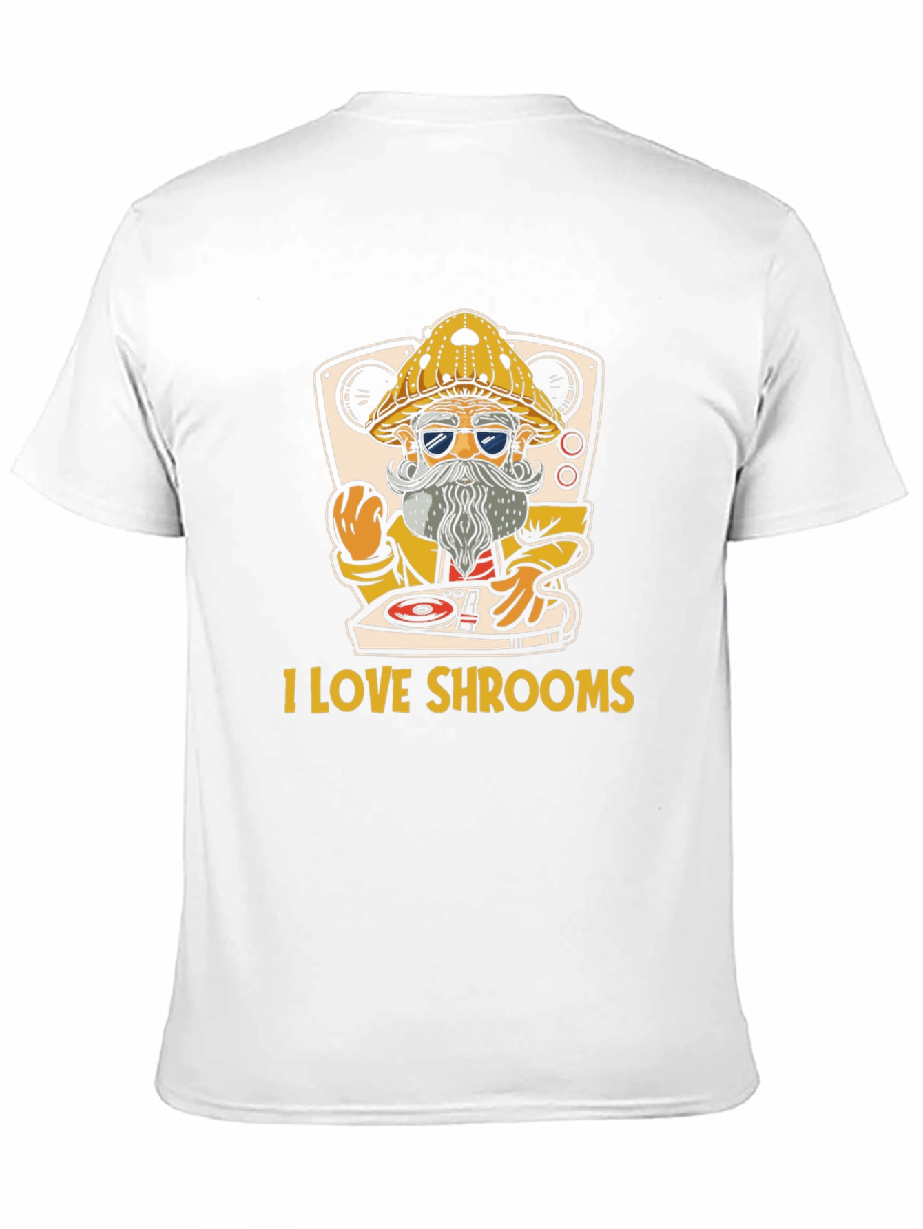 I Love Shrooms T-Shirt - DJ Mushroom Graphic Tee