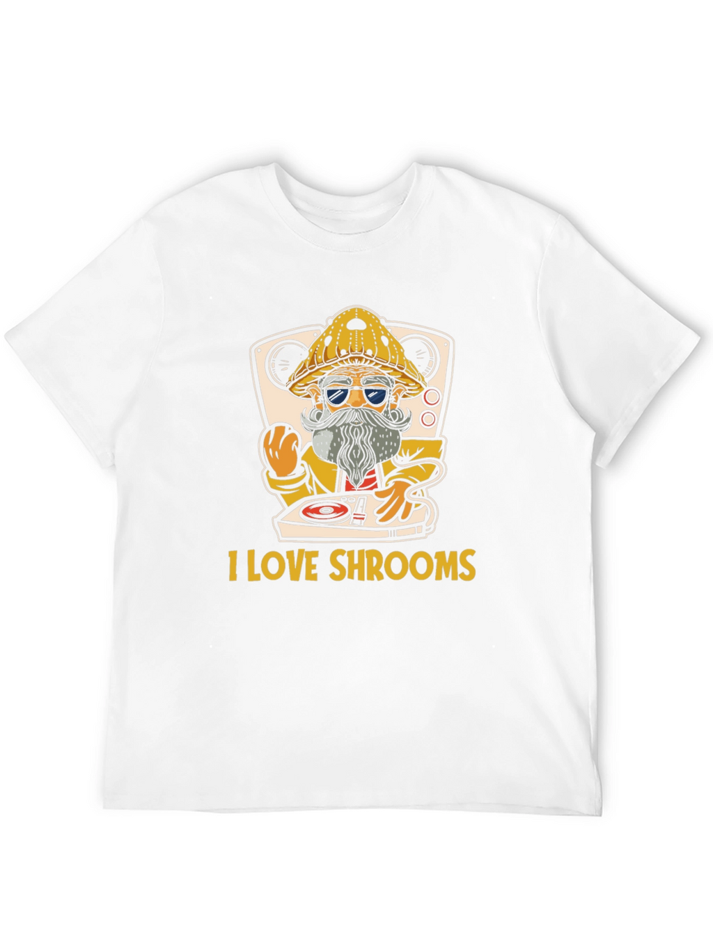 I Love Shrooms T-Shirt - DJ Mushroom Graphic Tee