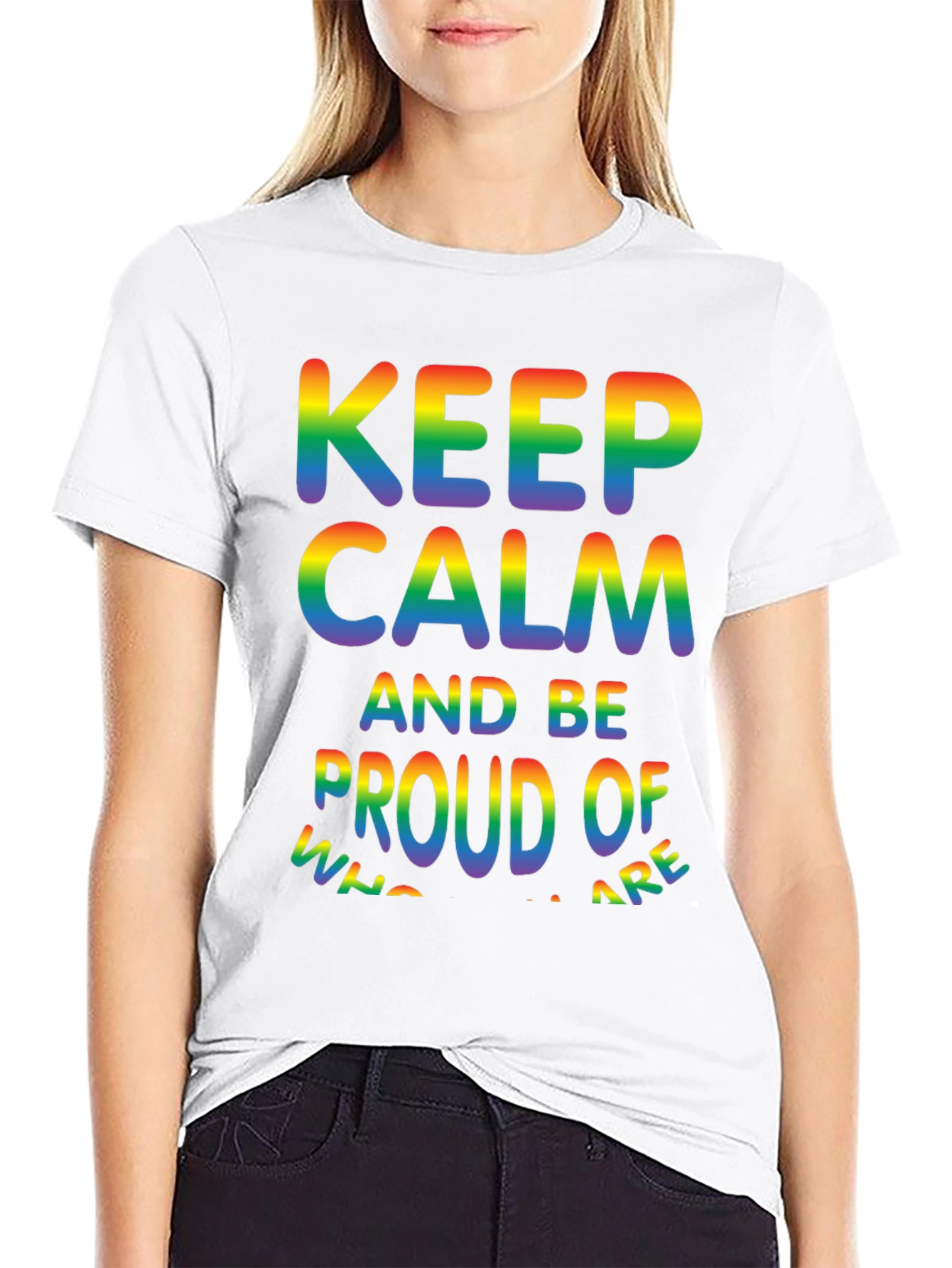 Keep Calm & Be Proud LGBTQ+ Pride T-Shirt