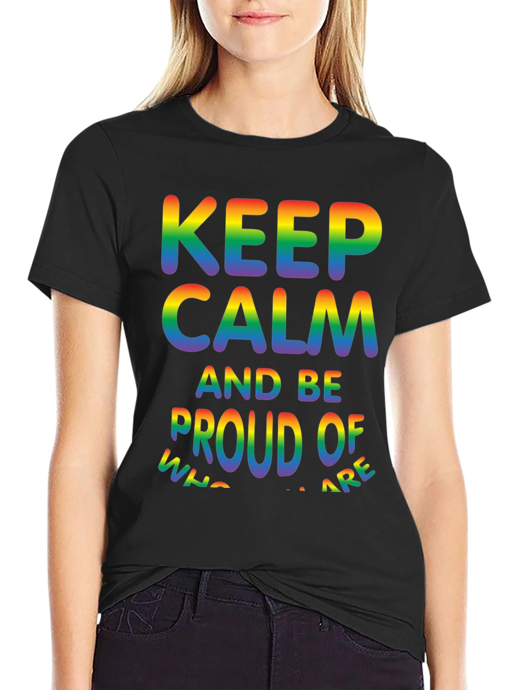 Keep Calm & Be Proud LGBTQ+ Pride T-Shirt