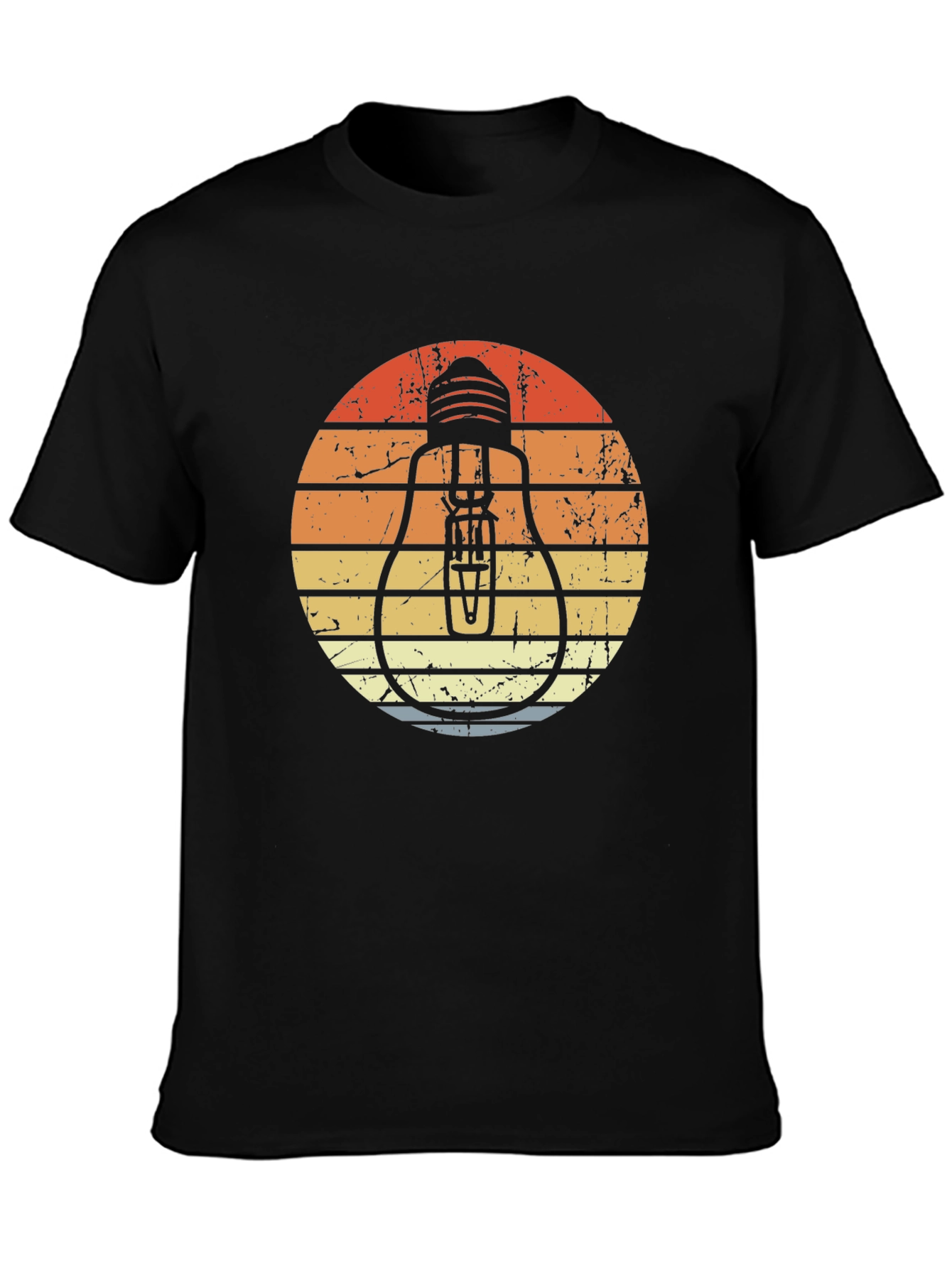 Retro Light Bulb Graphic Tee
